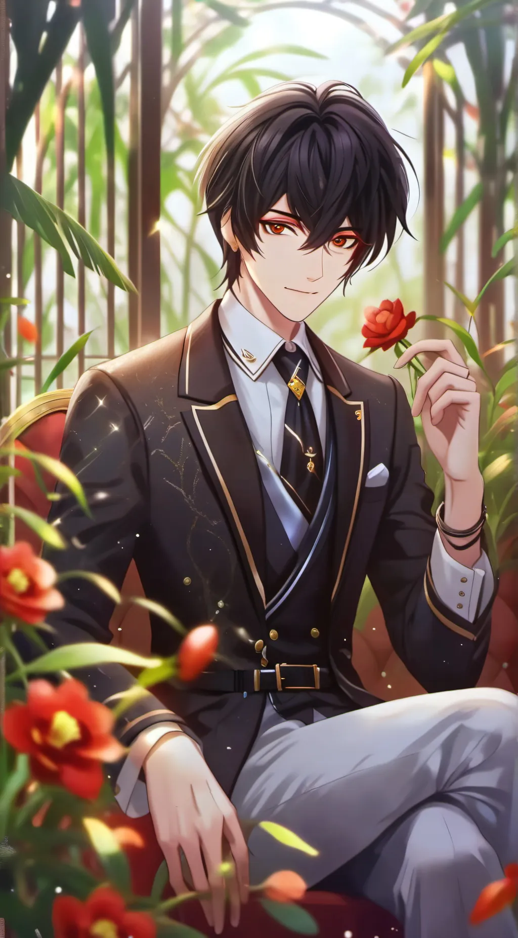 ai character: tiger background