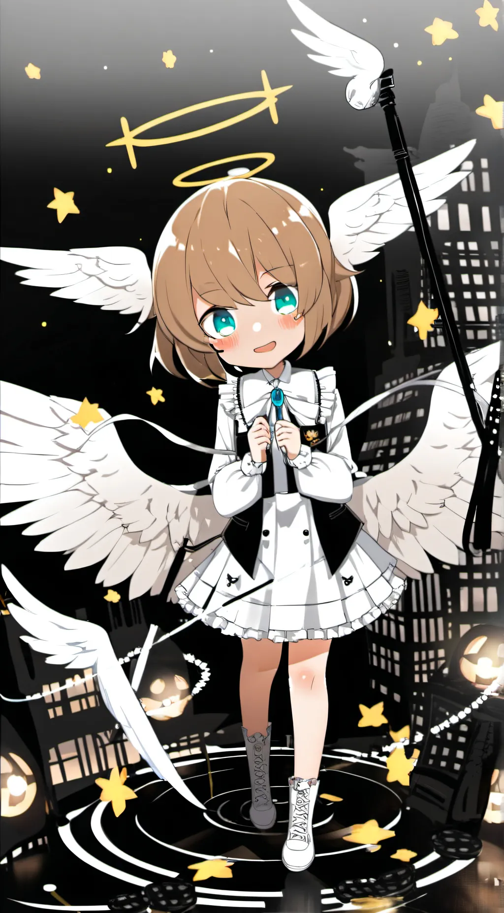 ai character: Gina Valentina  background