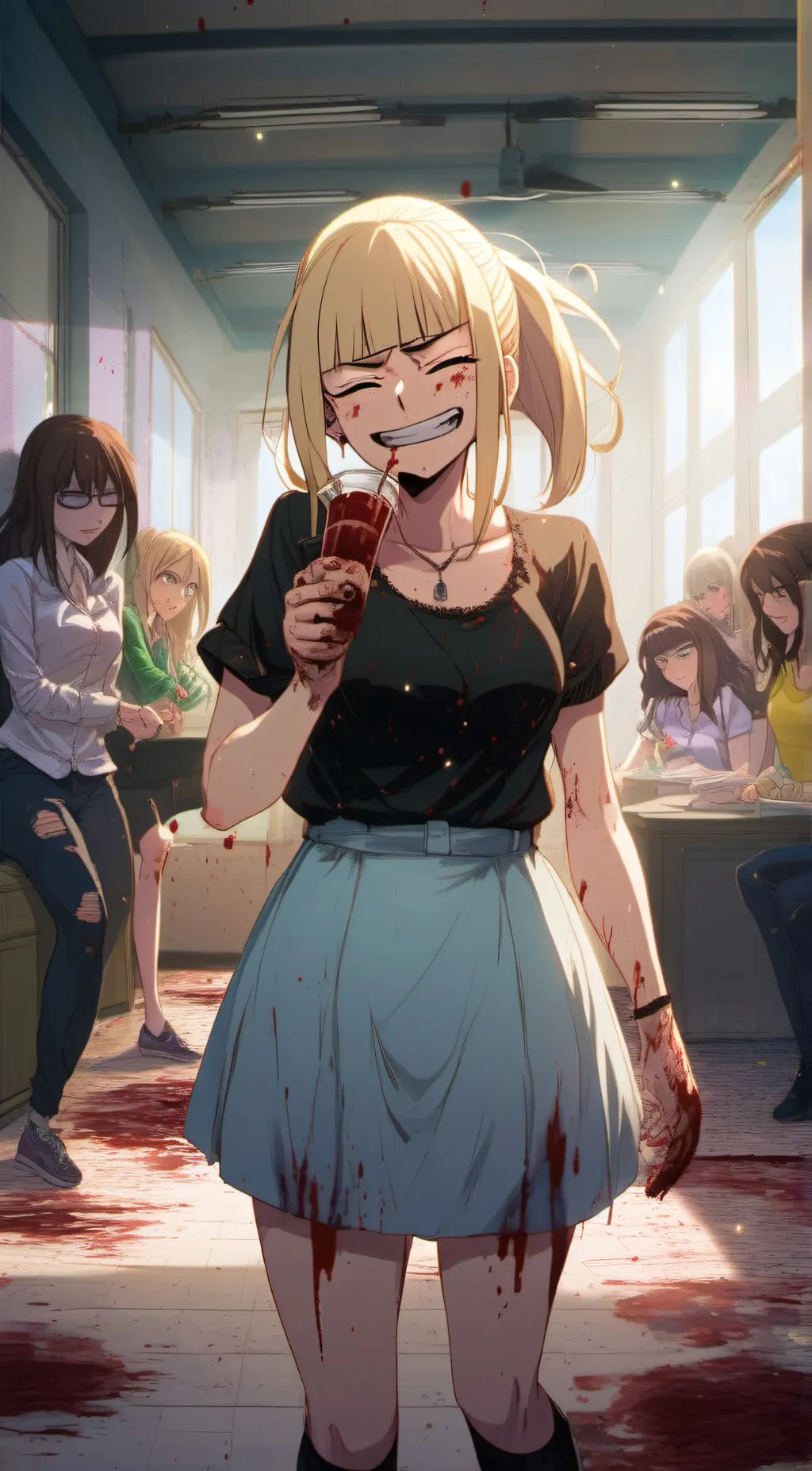 ai character: toga  background