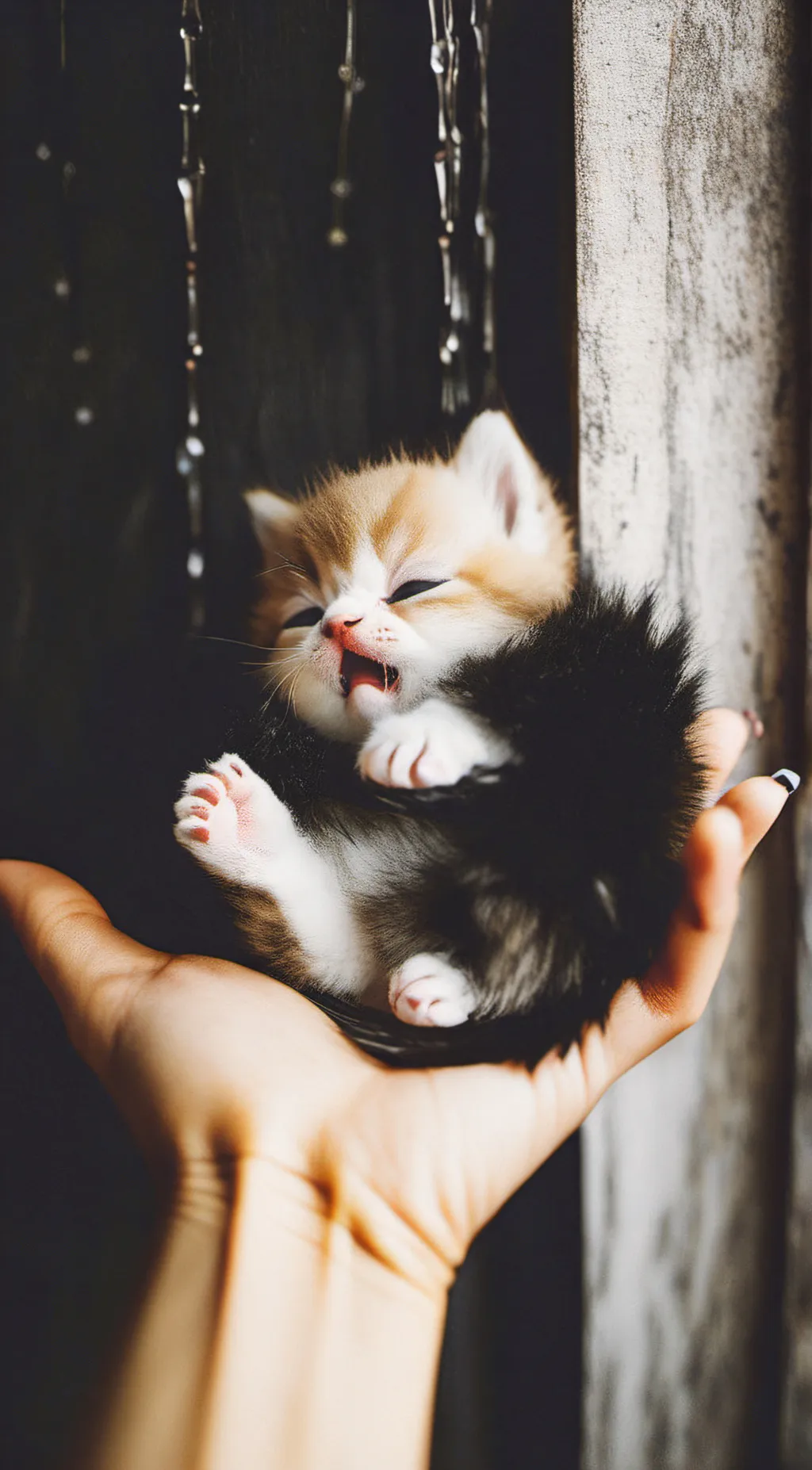 ai character: waaa kitten  background