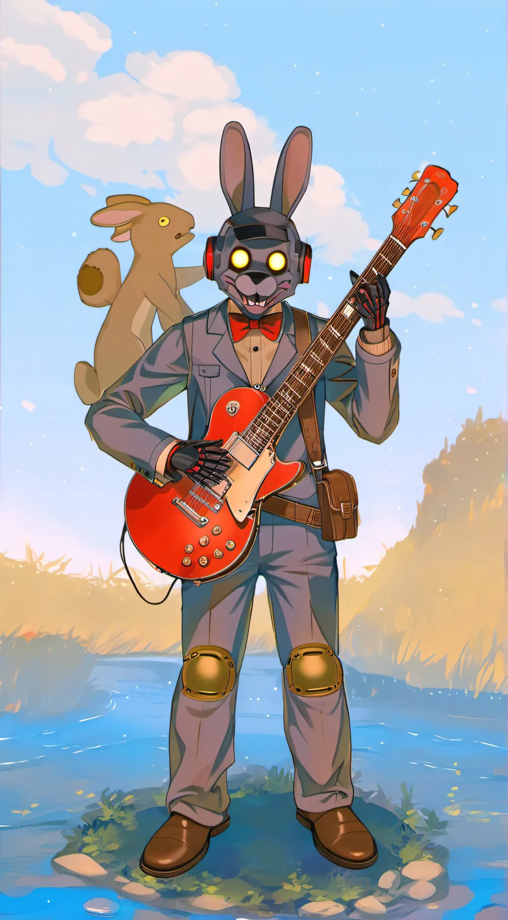 ai character: FNaF Bonnie background