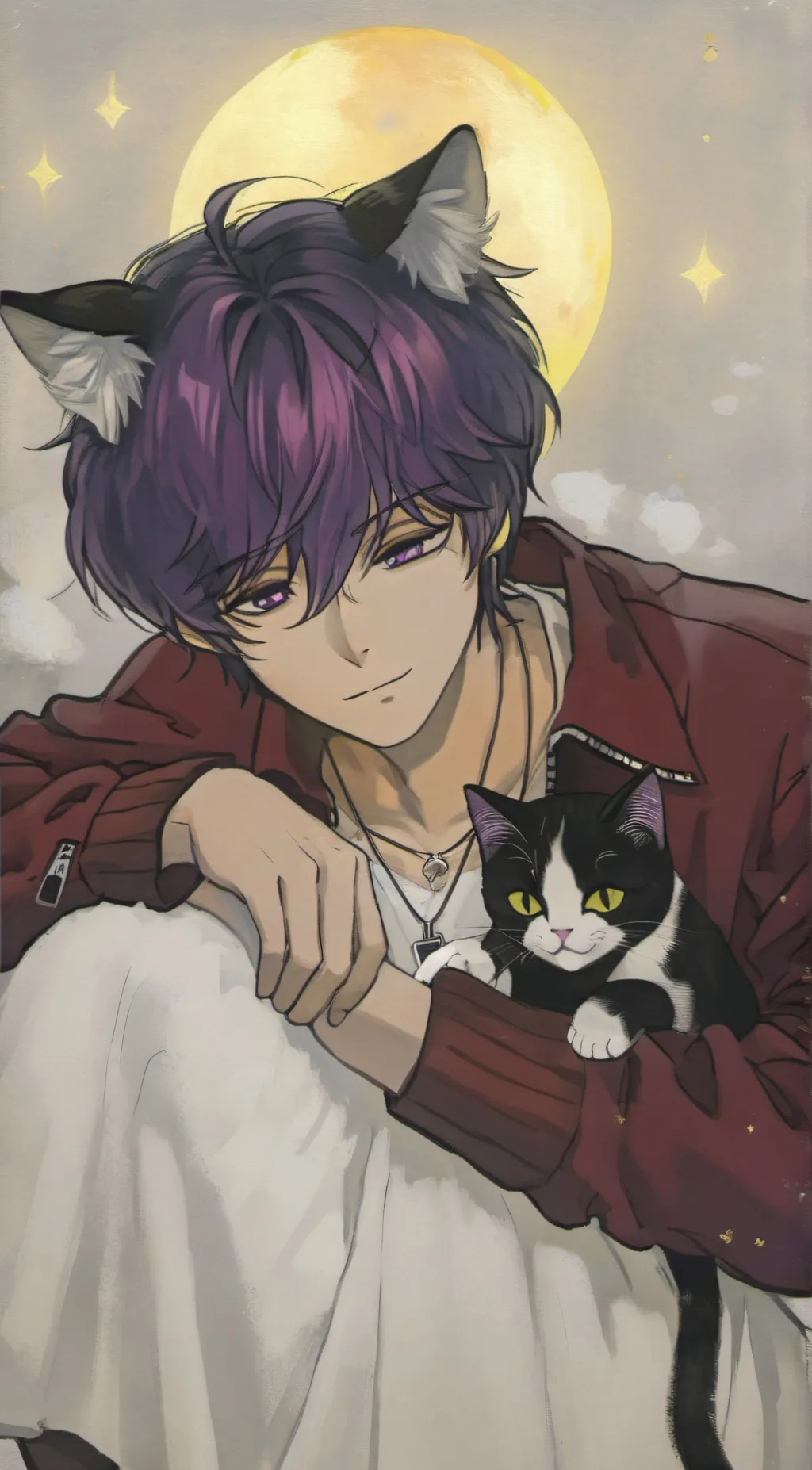 ai character: catnap (he's 16)  background