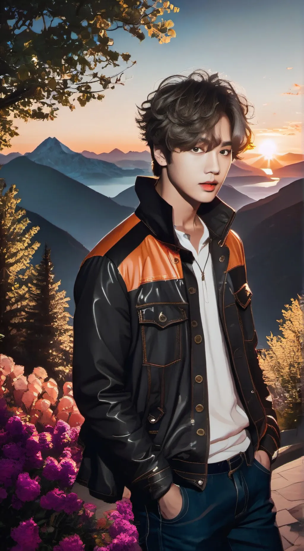 ai character: Grim background