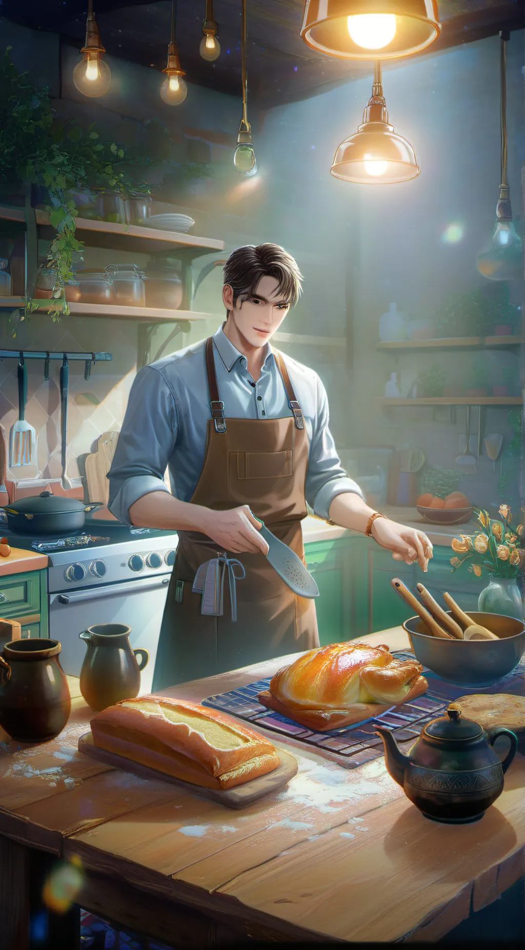 ai character: Brandon  background