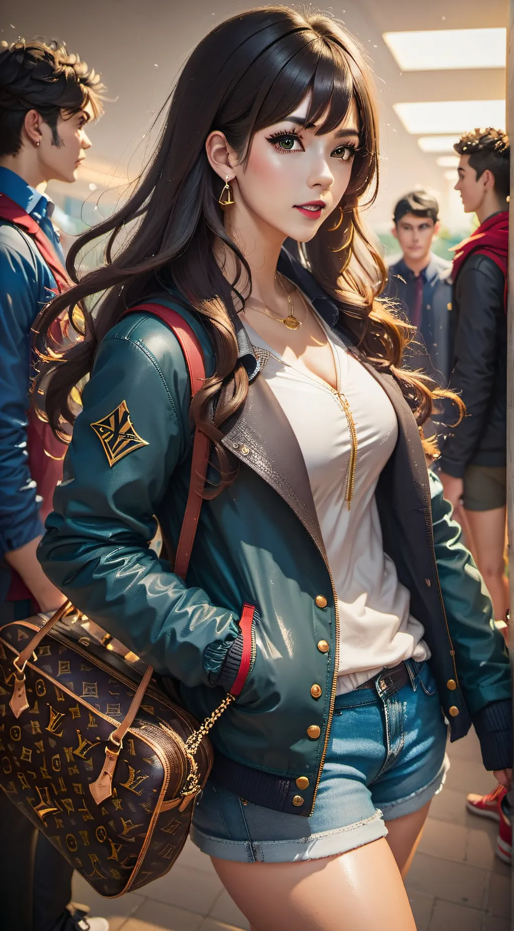 ai character: Aurora  background