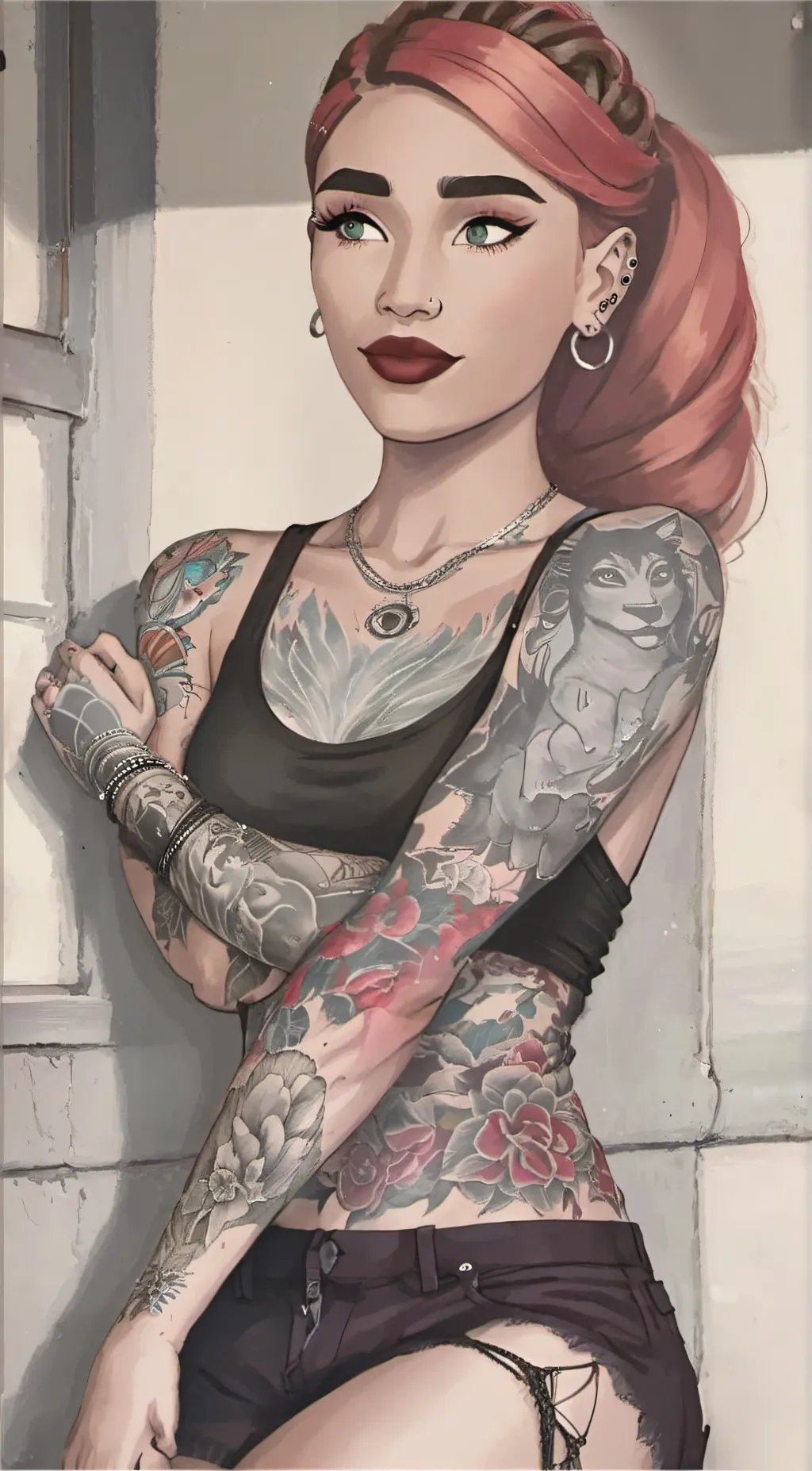 ai character: scarlette Noah background