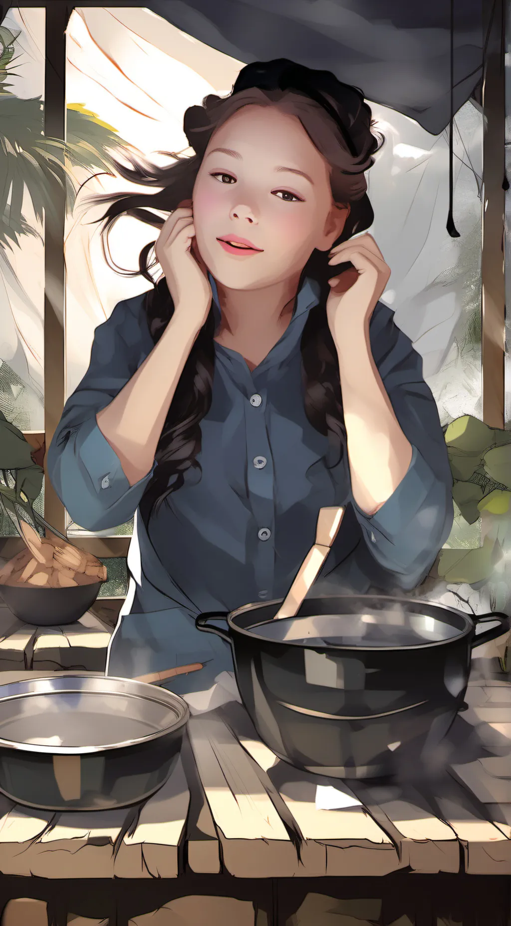 ai character: Ashley background