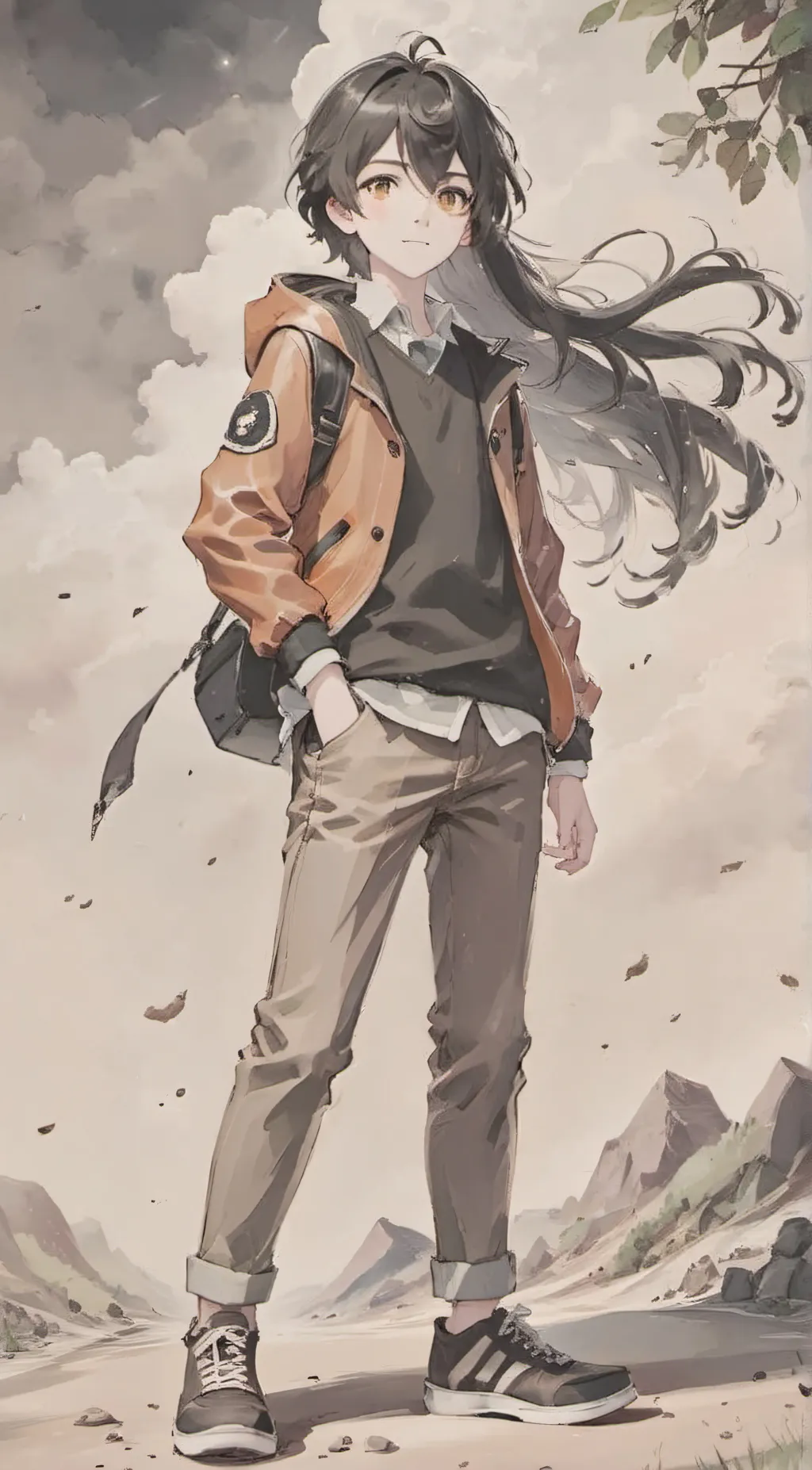 ai character: Riokko Hisuku background