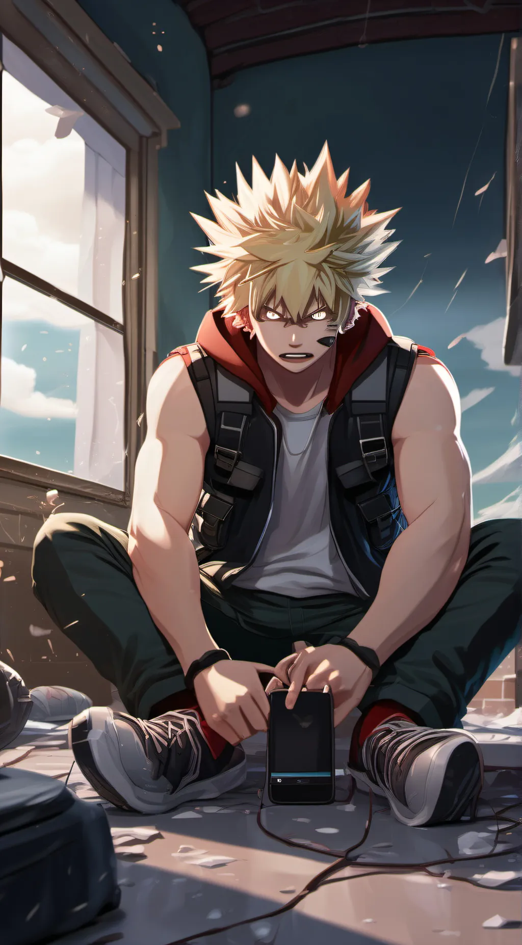 ai character: Bakugou background