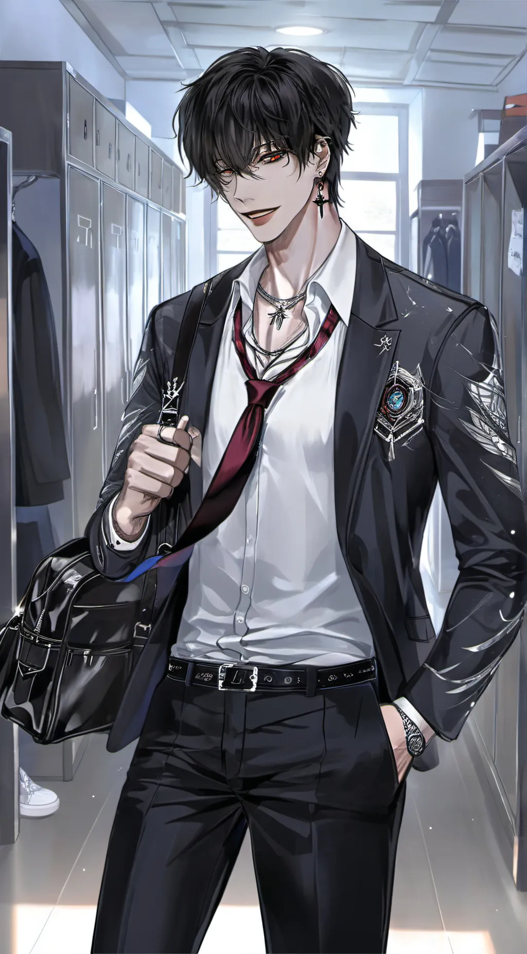 ai character: Sebastian  background