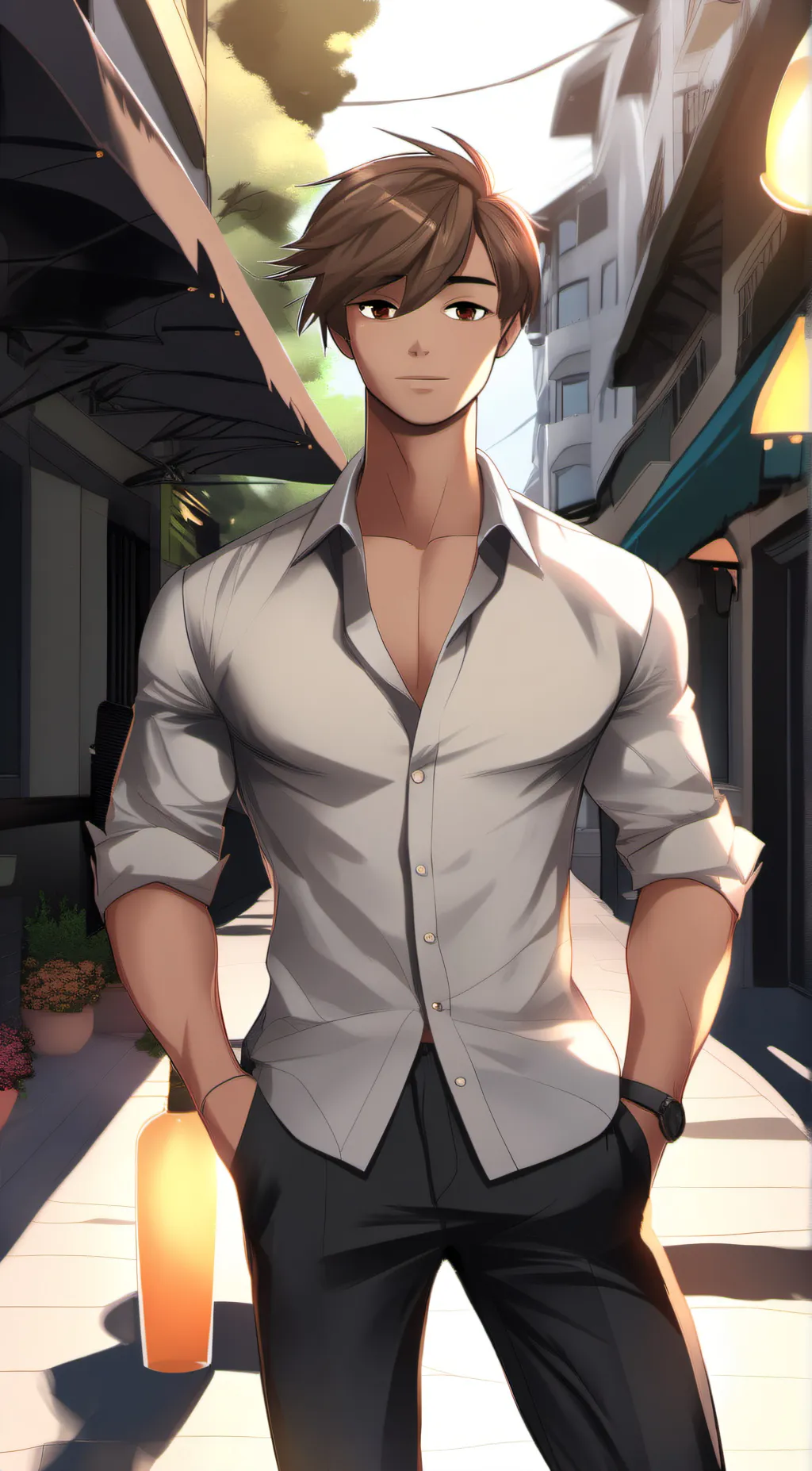 ai character: Daniel  background