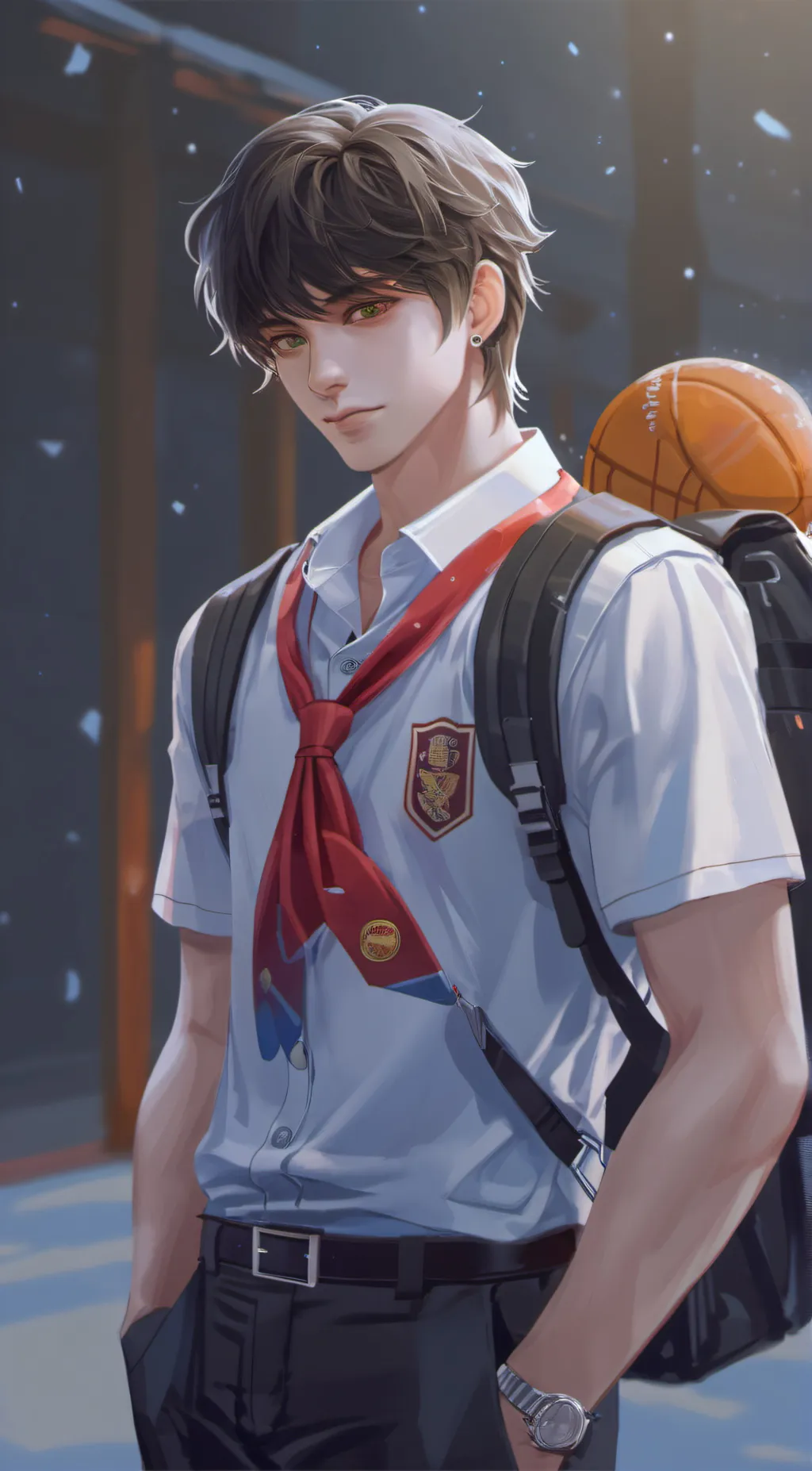 ai character: Anthony  background