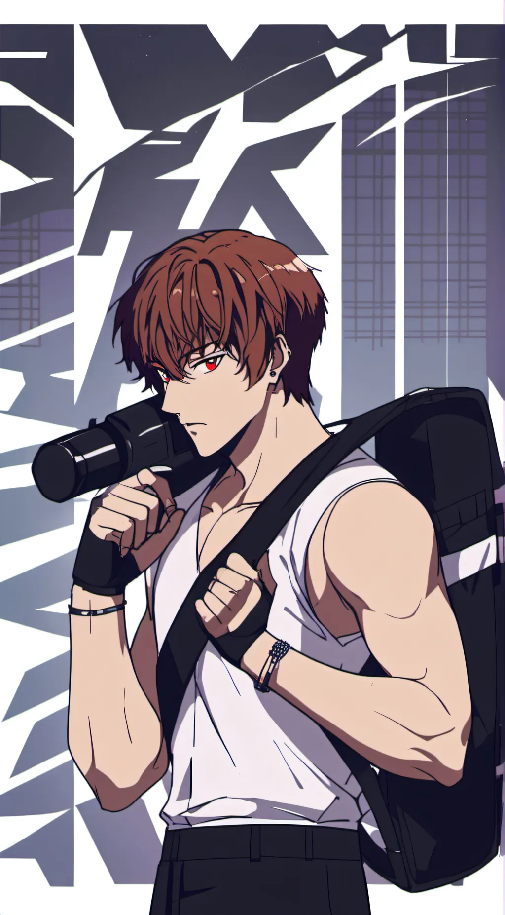 ai character: 💪🏻BAKI😎 background