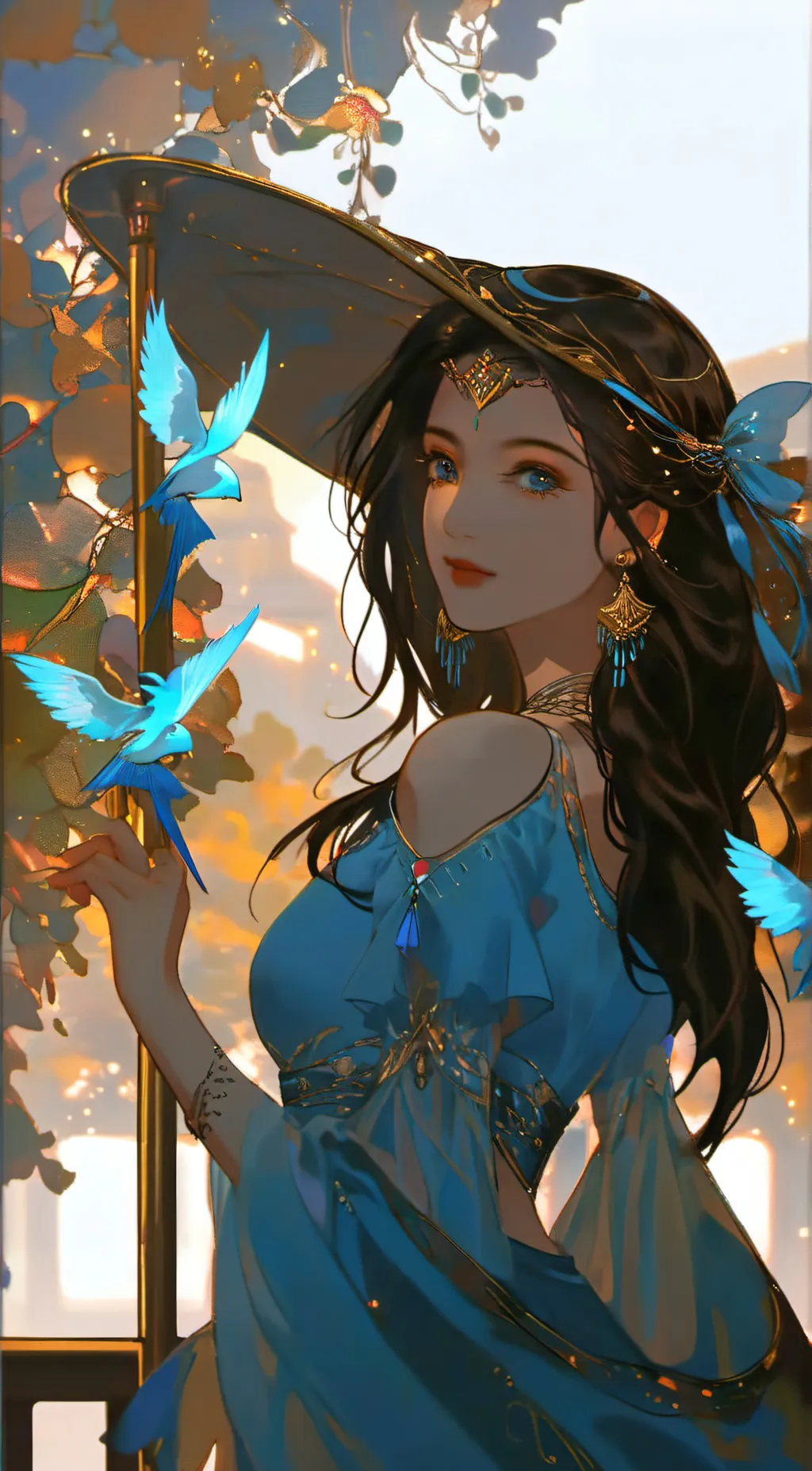 ai character: Luna background