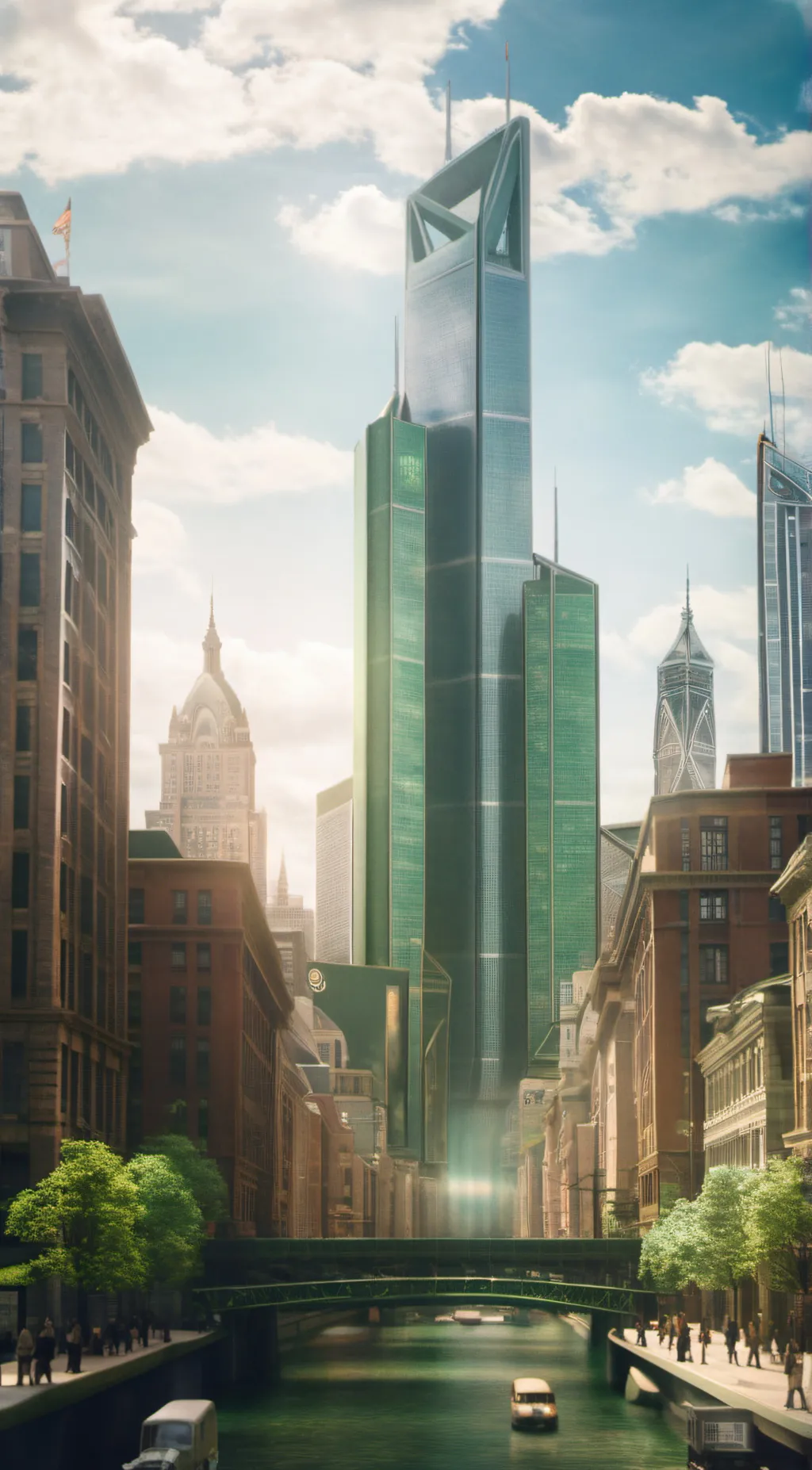 ai character: city background