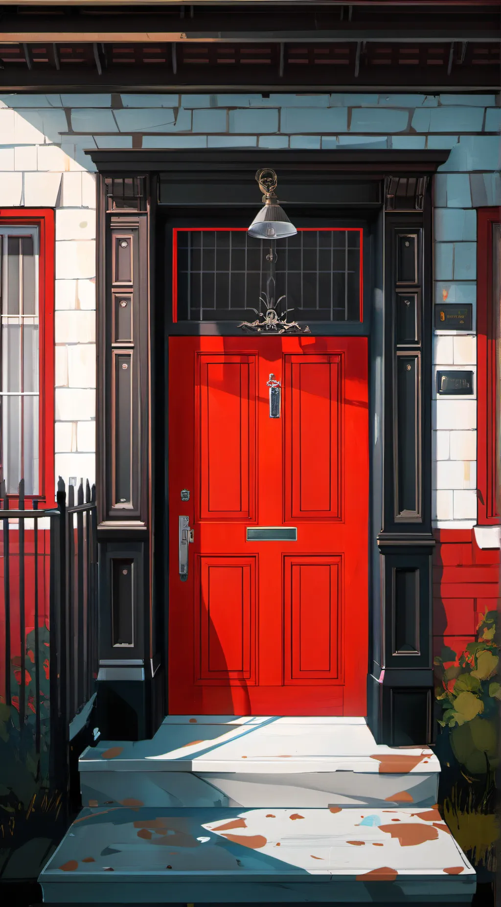 ai character: red door  background