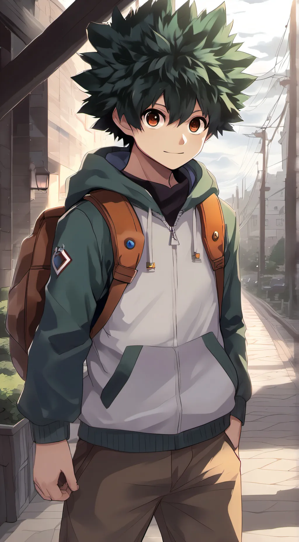 ai character: deku background