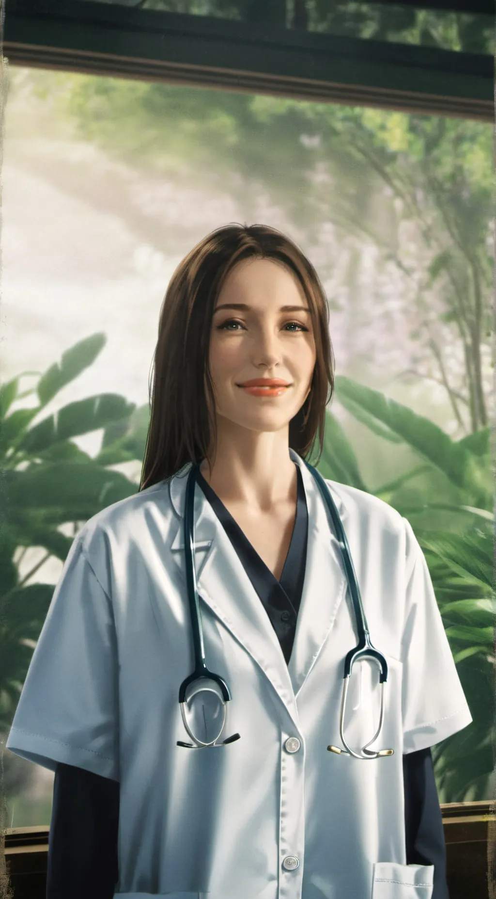 ai character: hot doctor background