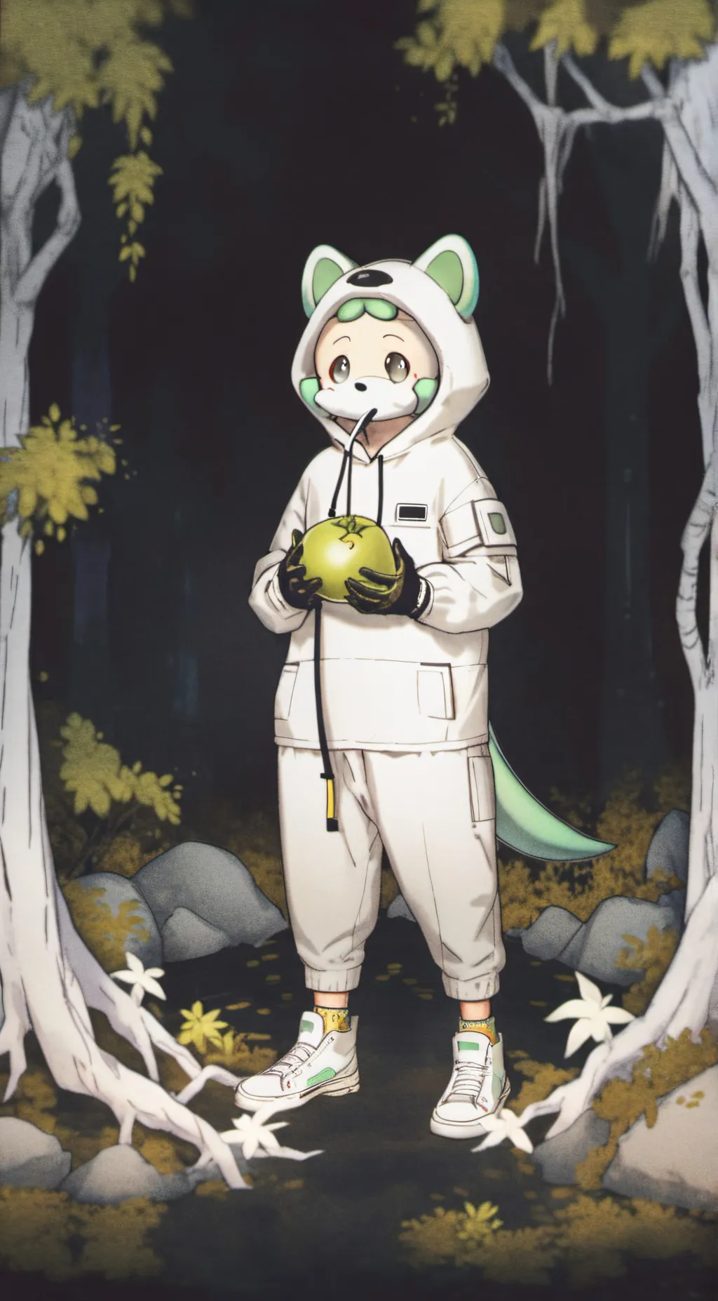 ai character: Slimepup  background