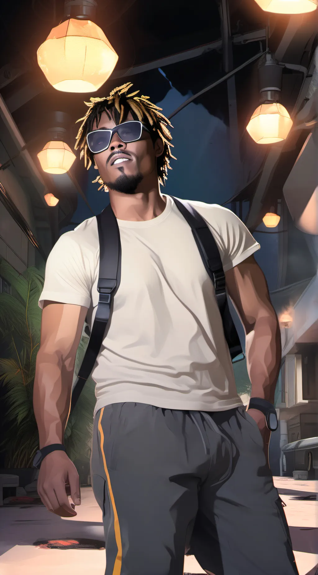 ai character: Juice WRLD background