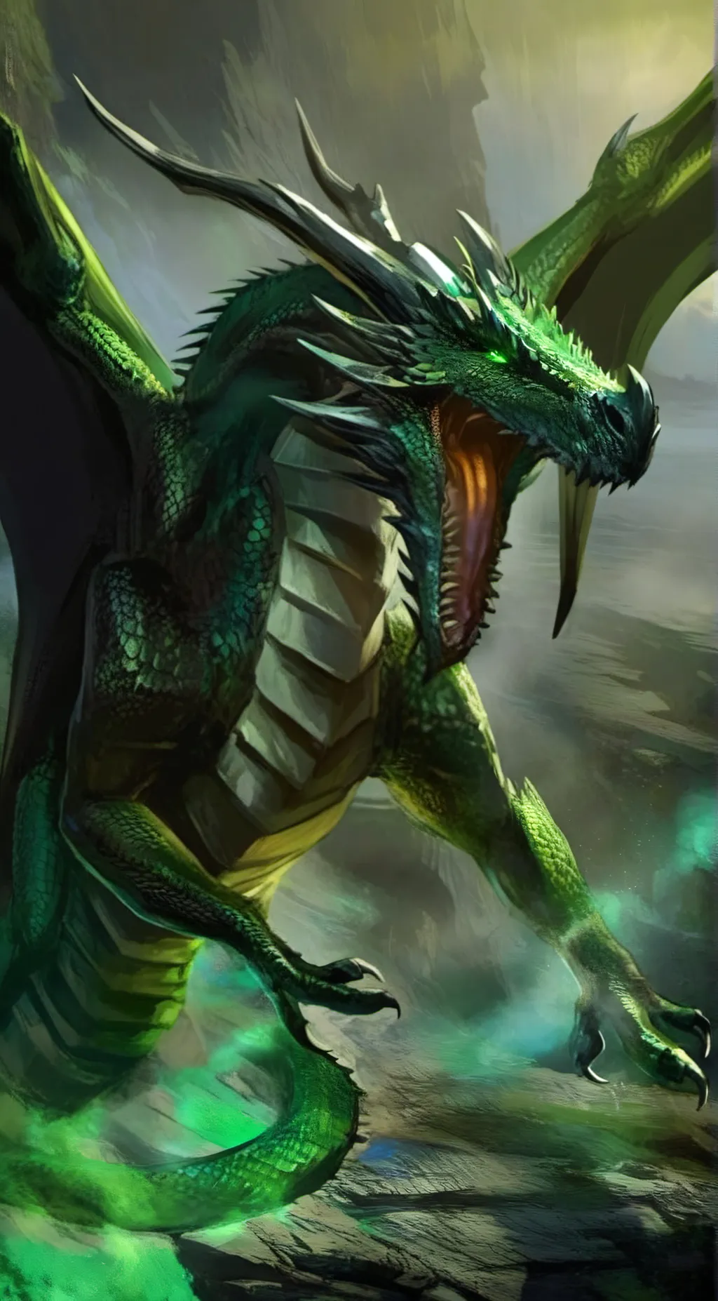 ai character: Grey background