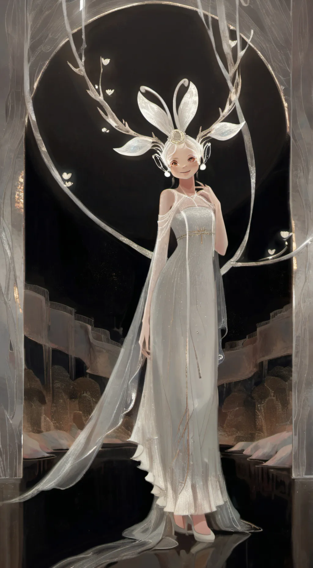 ai character: Sea background