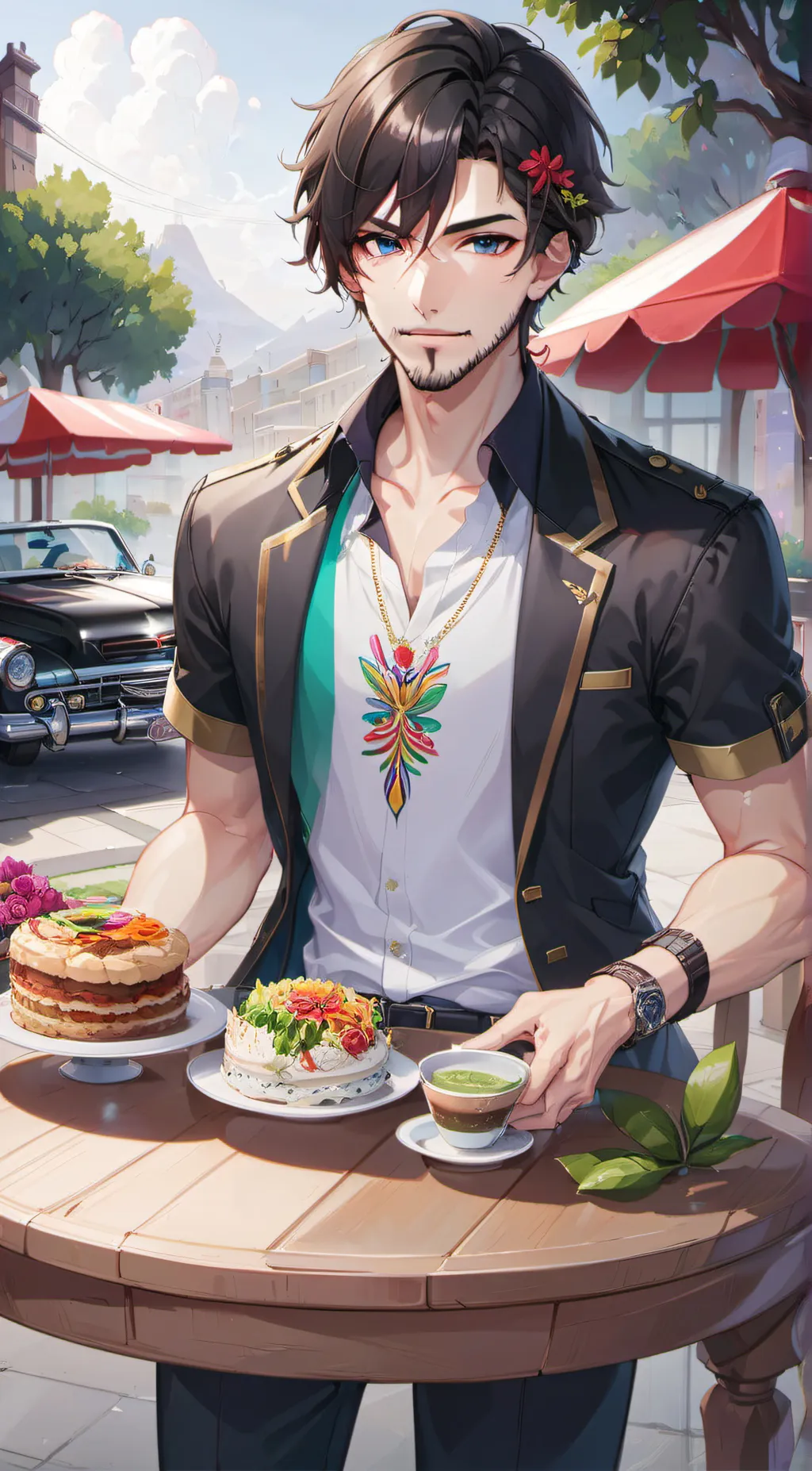 ai character: Danny  background