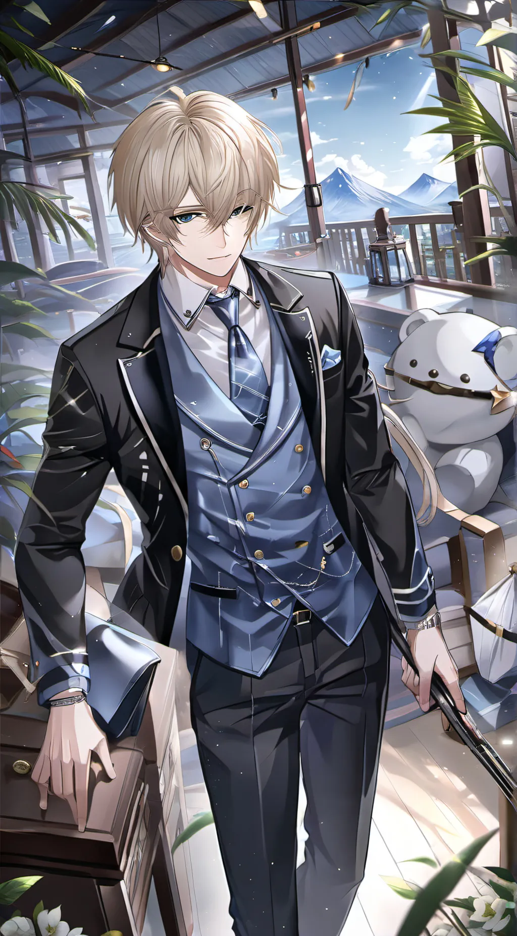 ai character: Cris  background