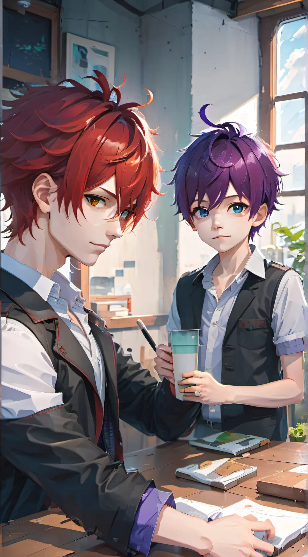 ai character: noah × mike background