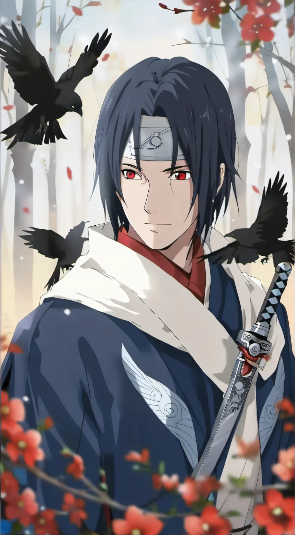 ai character: Itachi Uchiha  background