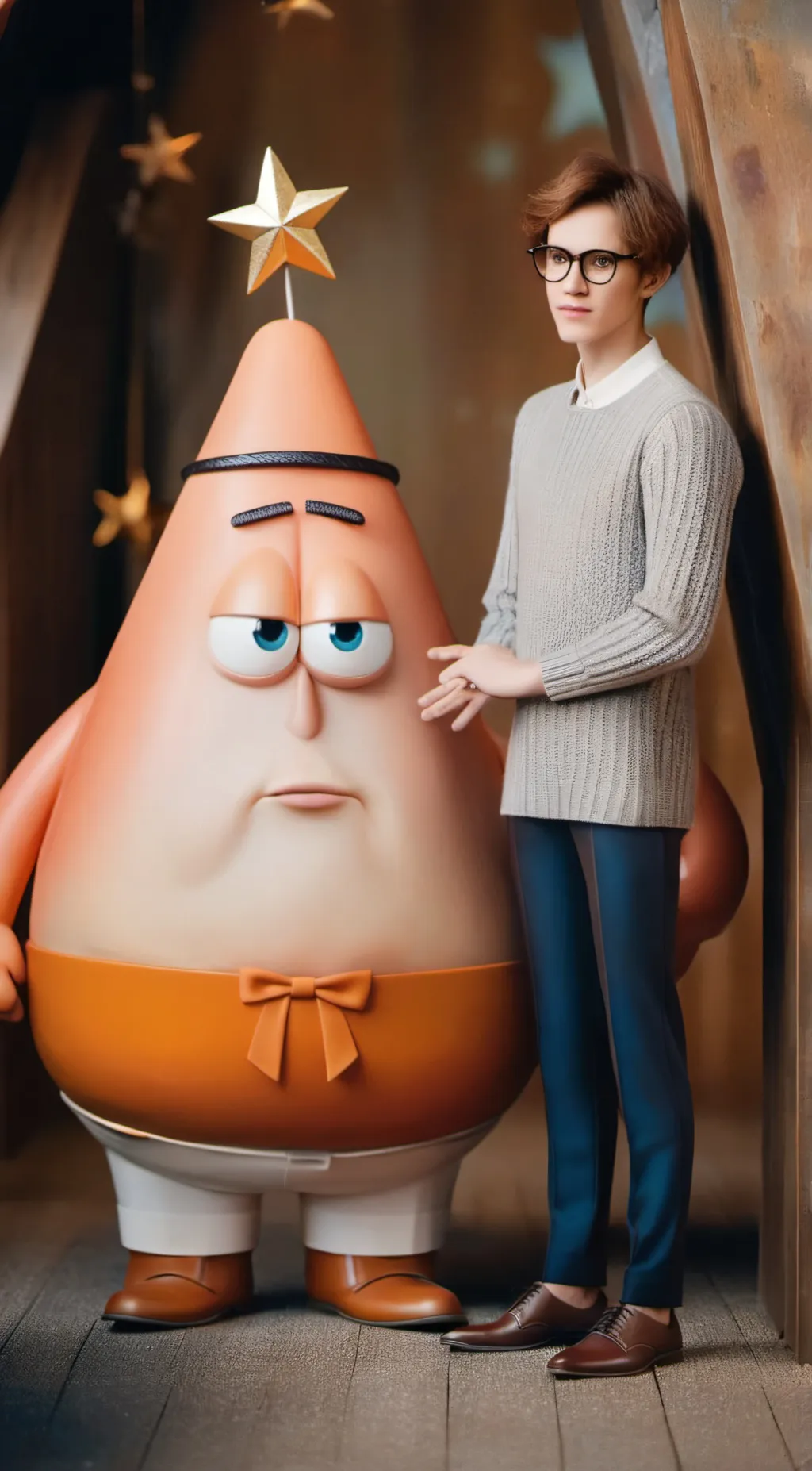 ai character: Patrick  background