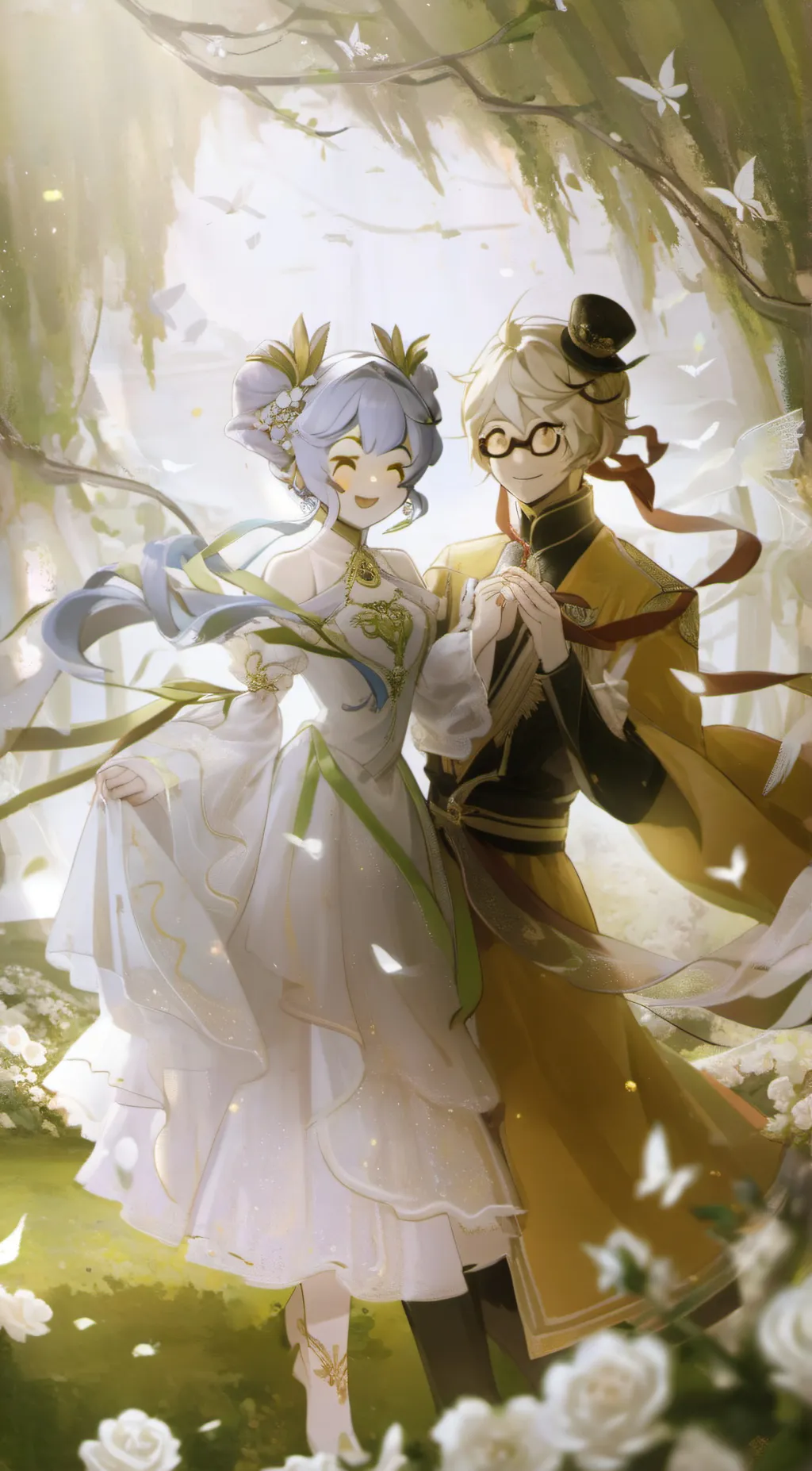 ai character: Stella and Leo background