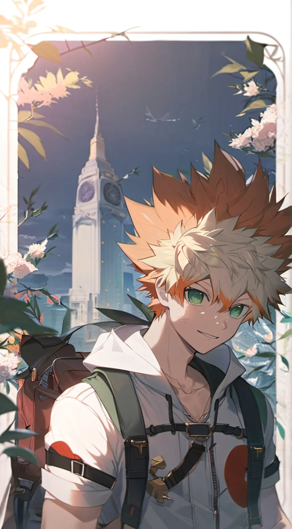 ai character: bakugo  background