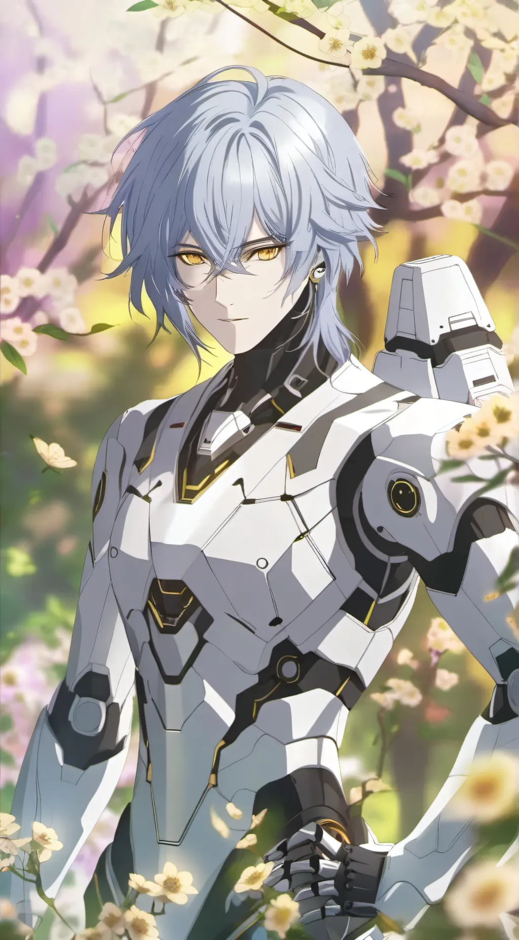 ai character: Glitch background