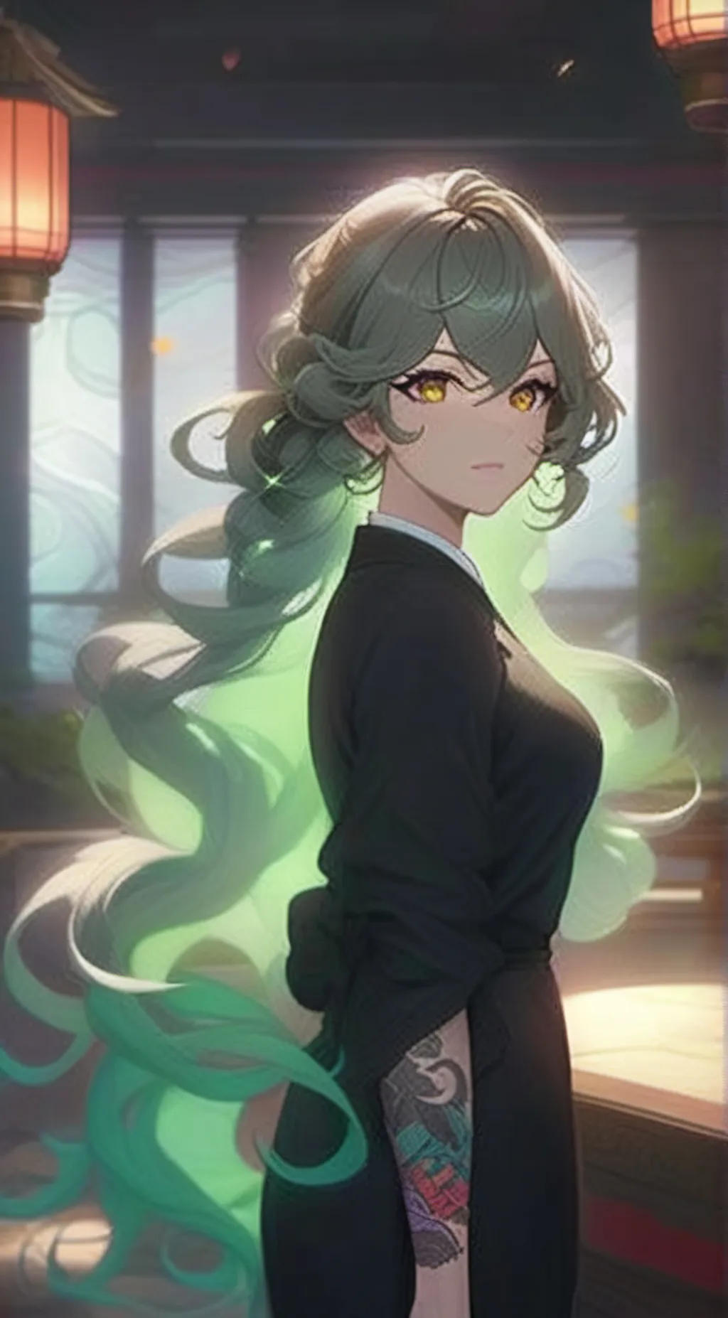 ai character: Tatsumaki background