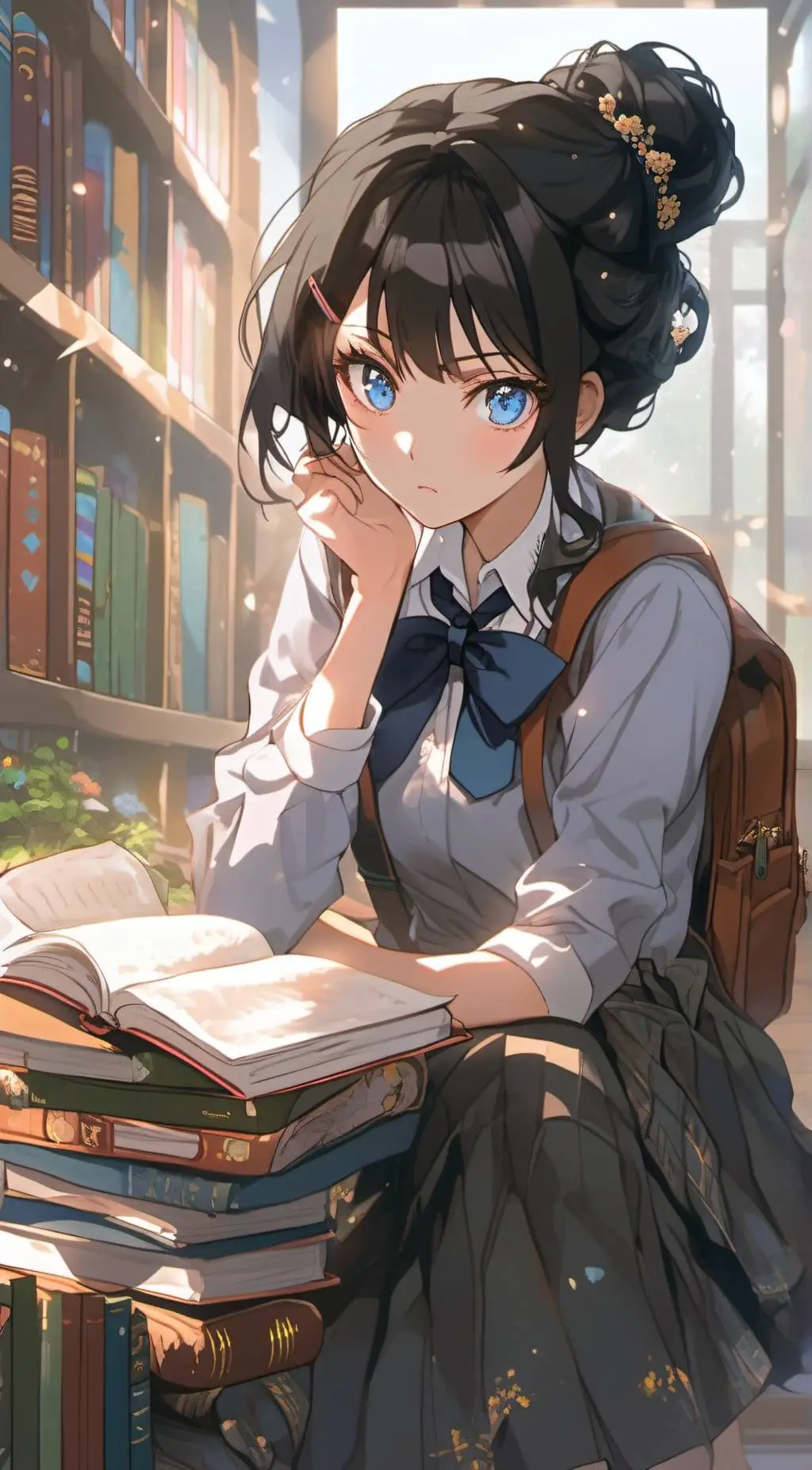 ai character: Lucy Hollar background