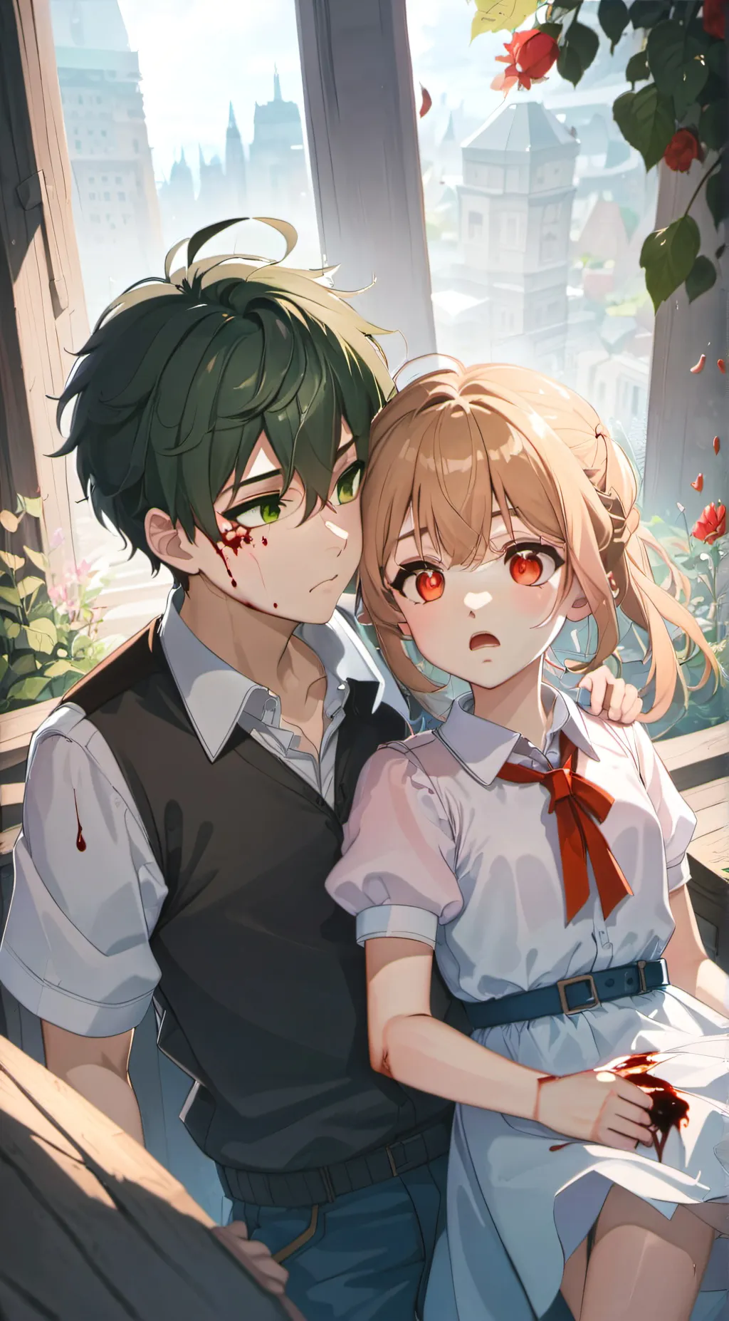 ai character: Damen  background