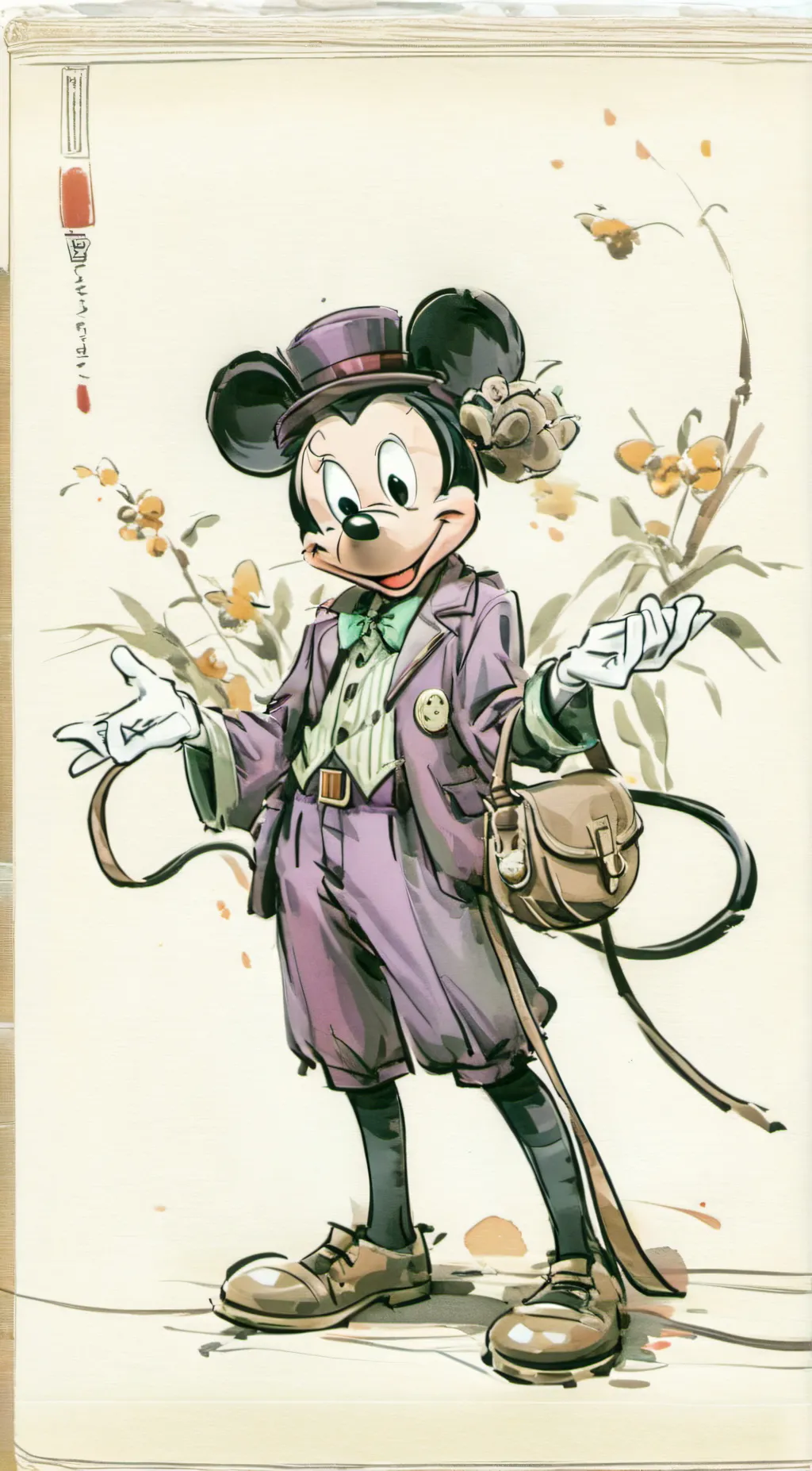 ai character: Mortimer mouse background