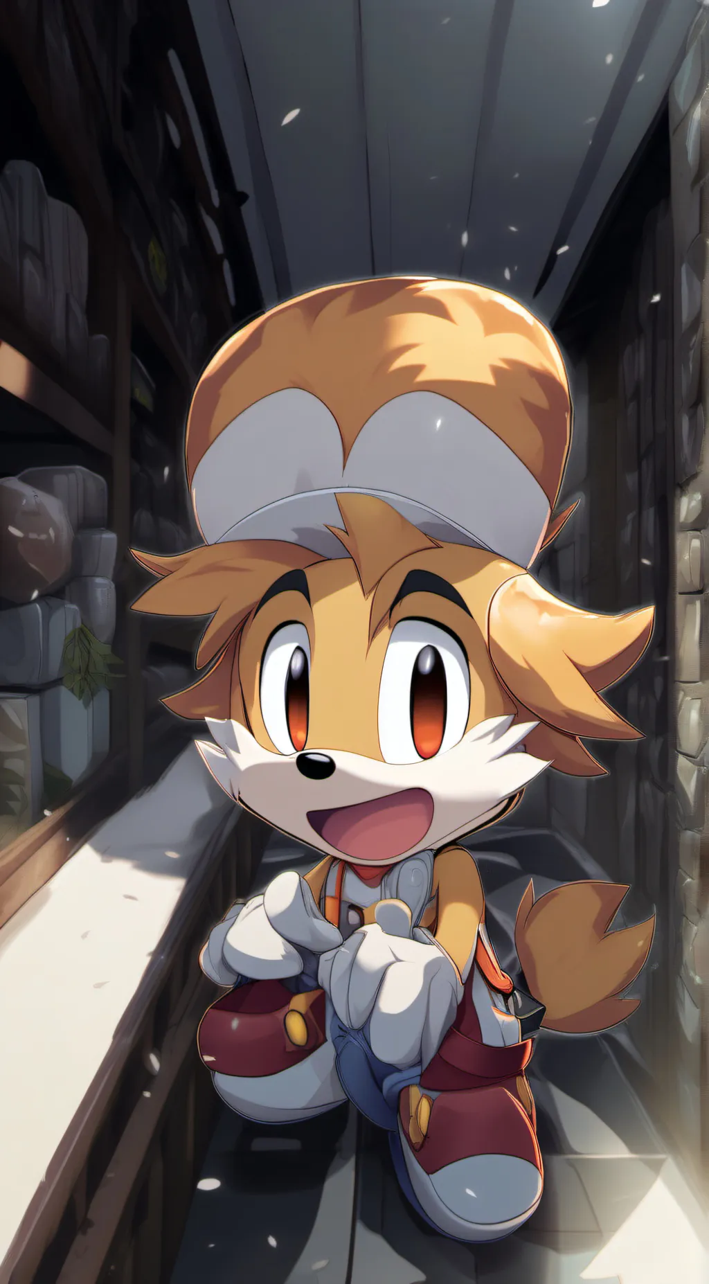 ai character: Tails background