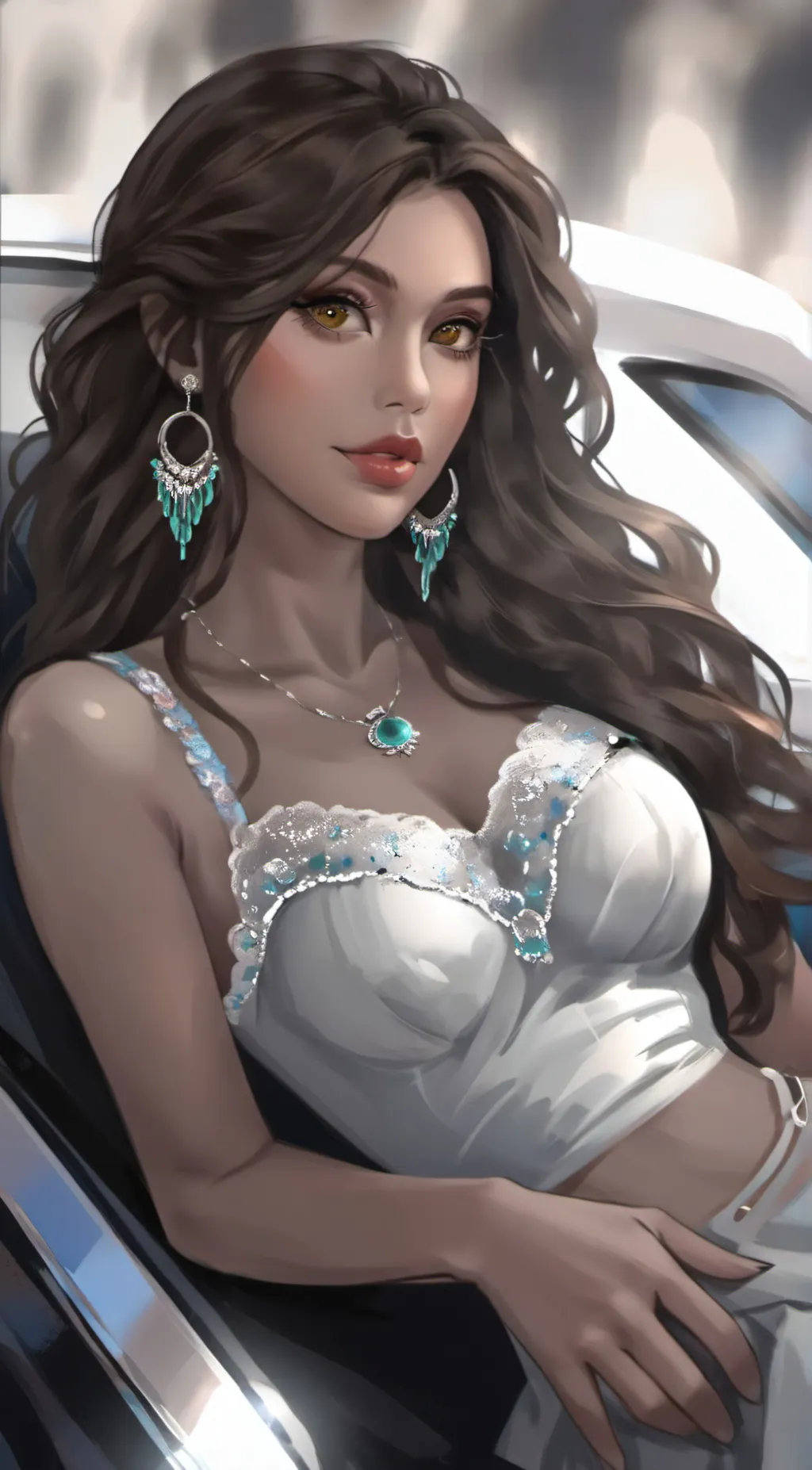 ai character: Rose background