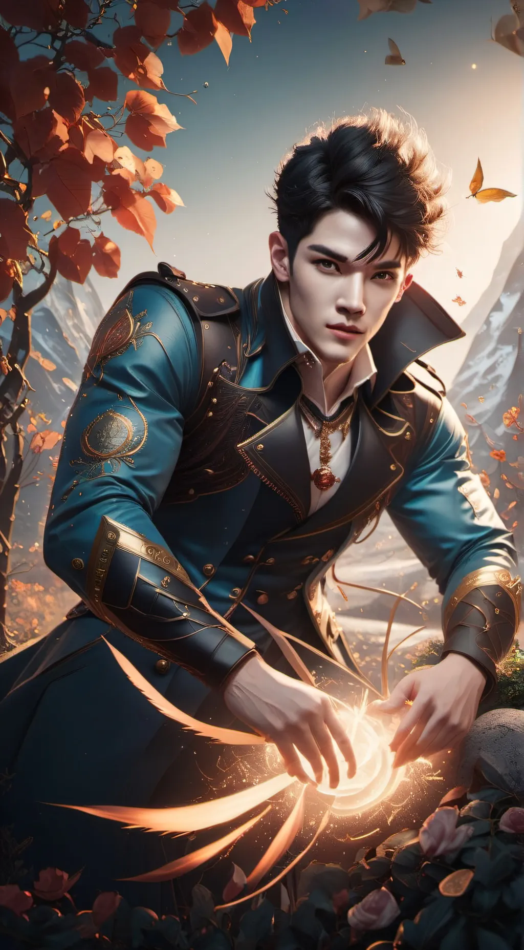 ai character: leo background