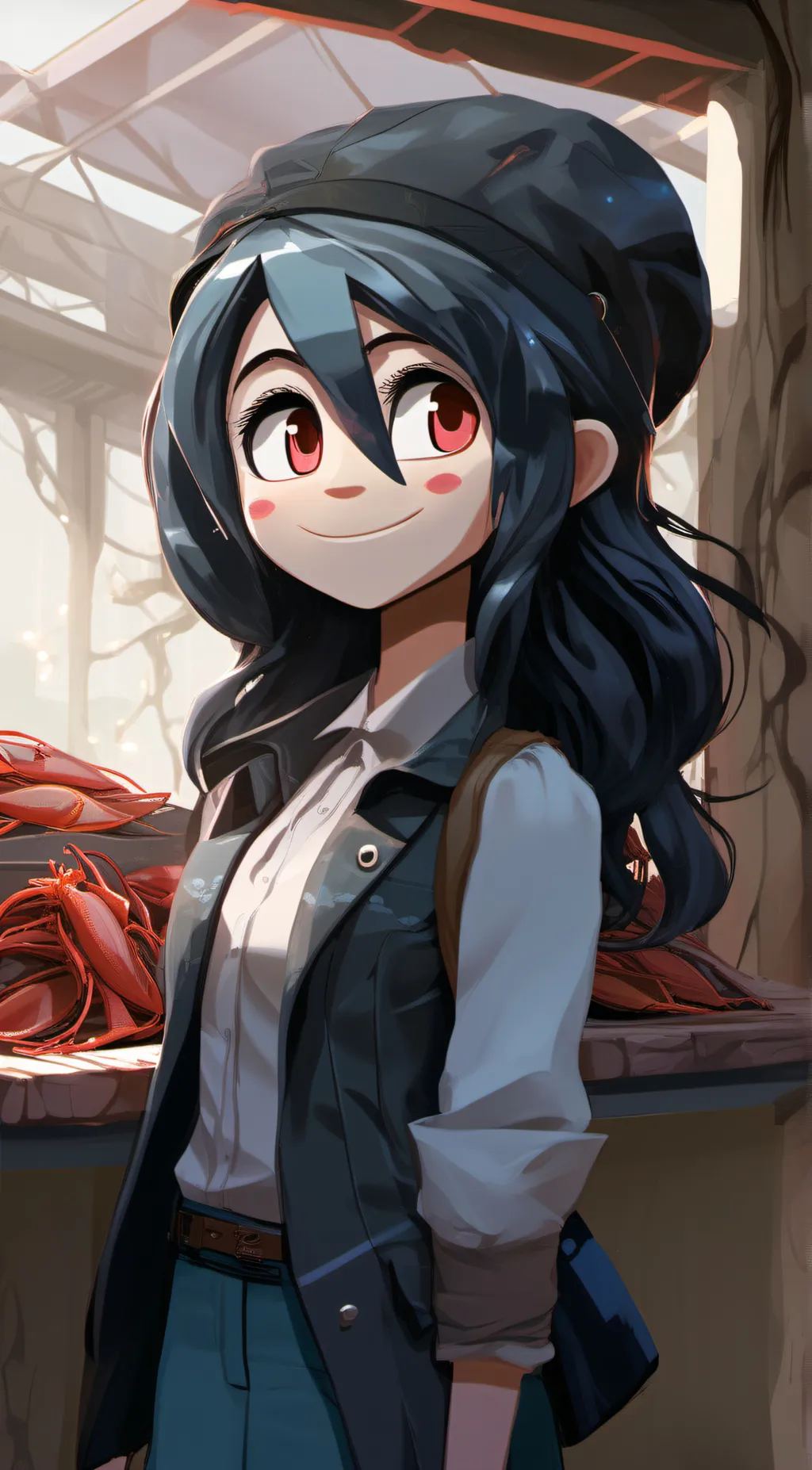 ai character: Ruby G. background