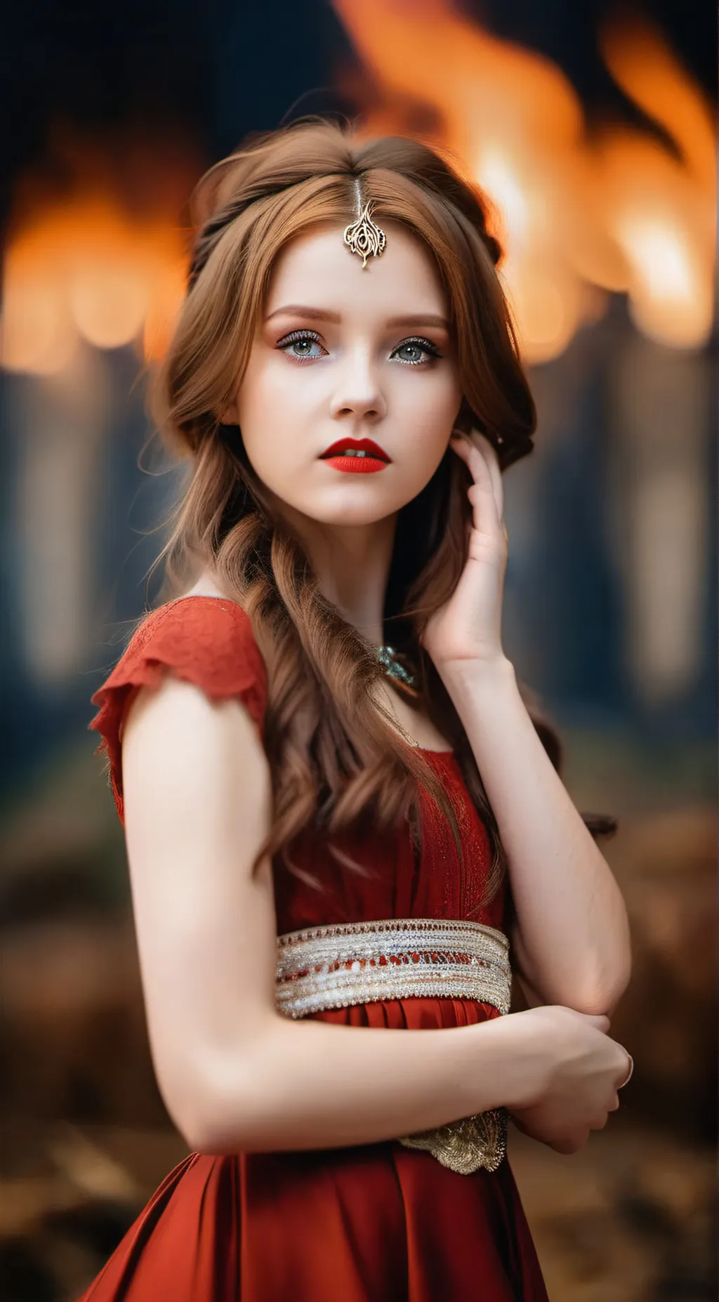 ai character: princess Freya background