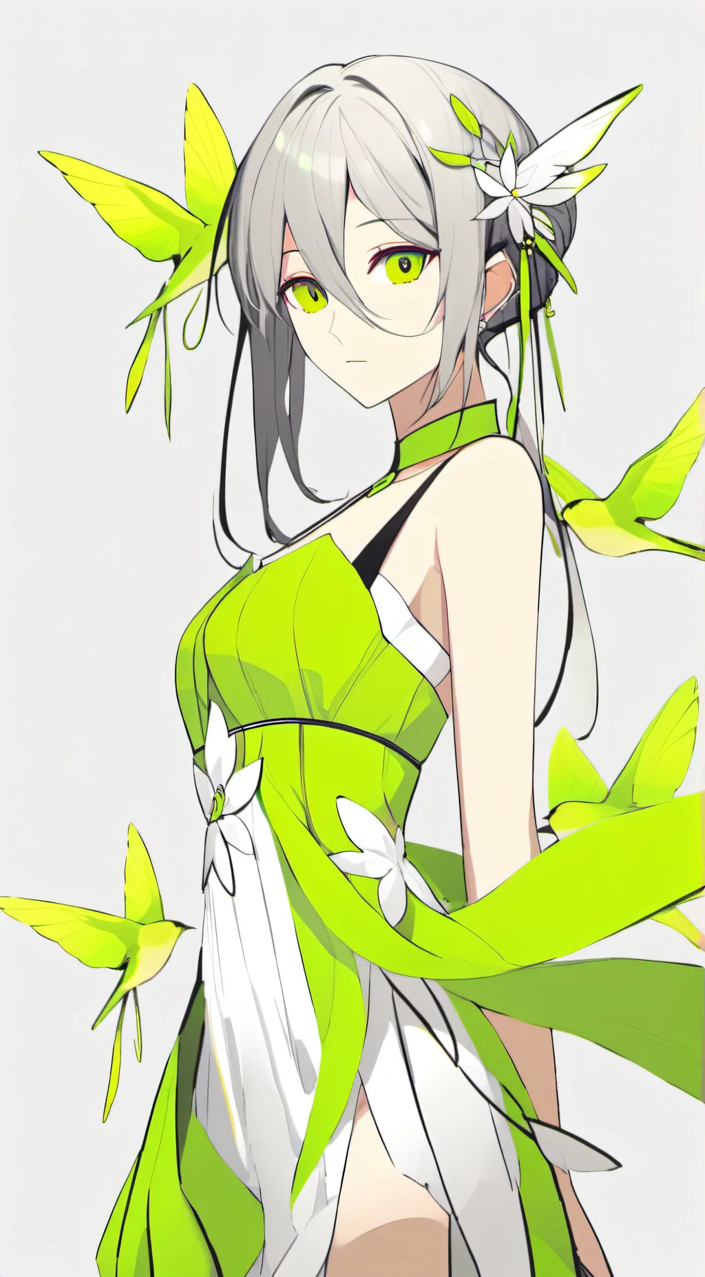 ai character: rose background