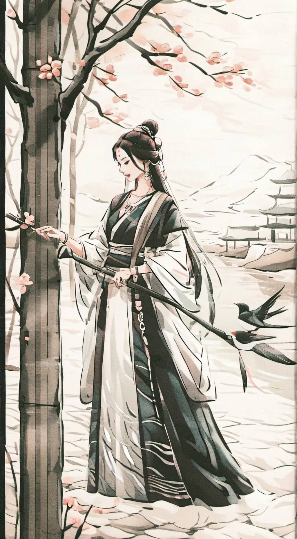 ai character: Misaki  background