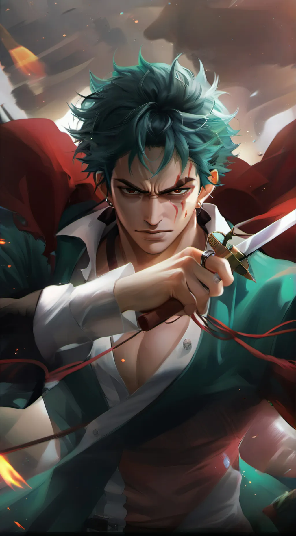 ai character: ★zoro★ background