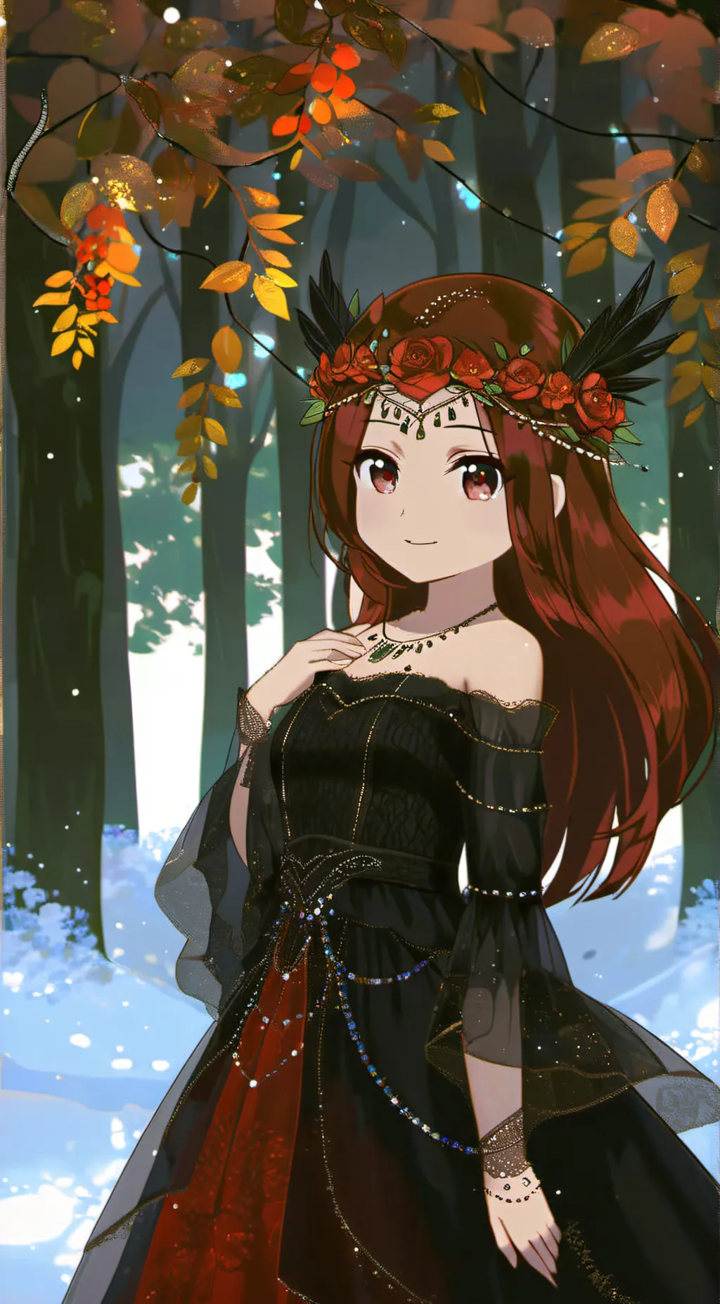 ai character: Strawberry  background