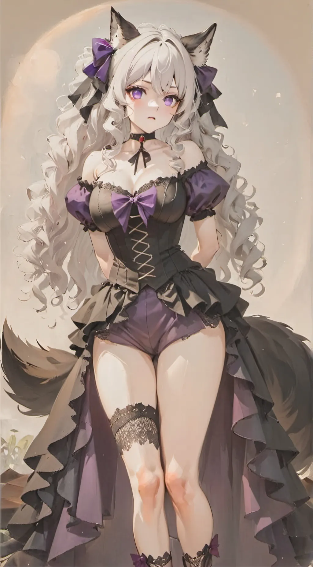 ai character: Violette Clousted  background