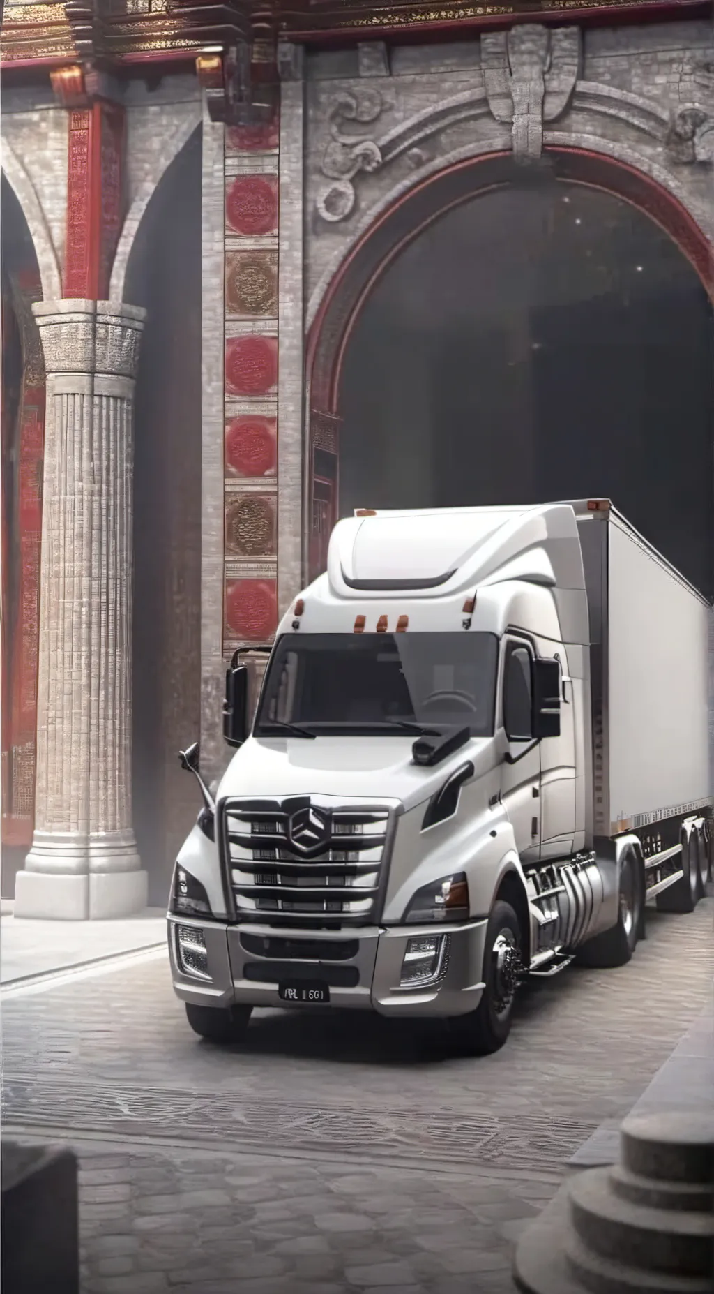 ai character: truck background