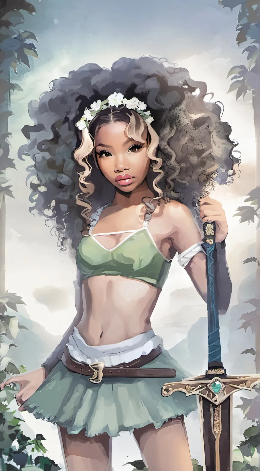 ai character: Tiana background